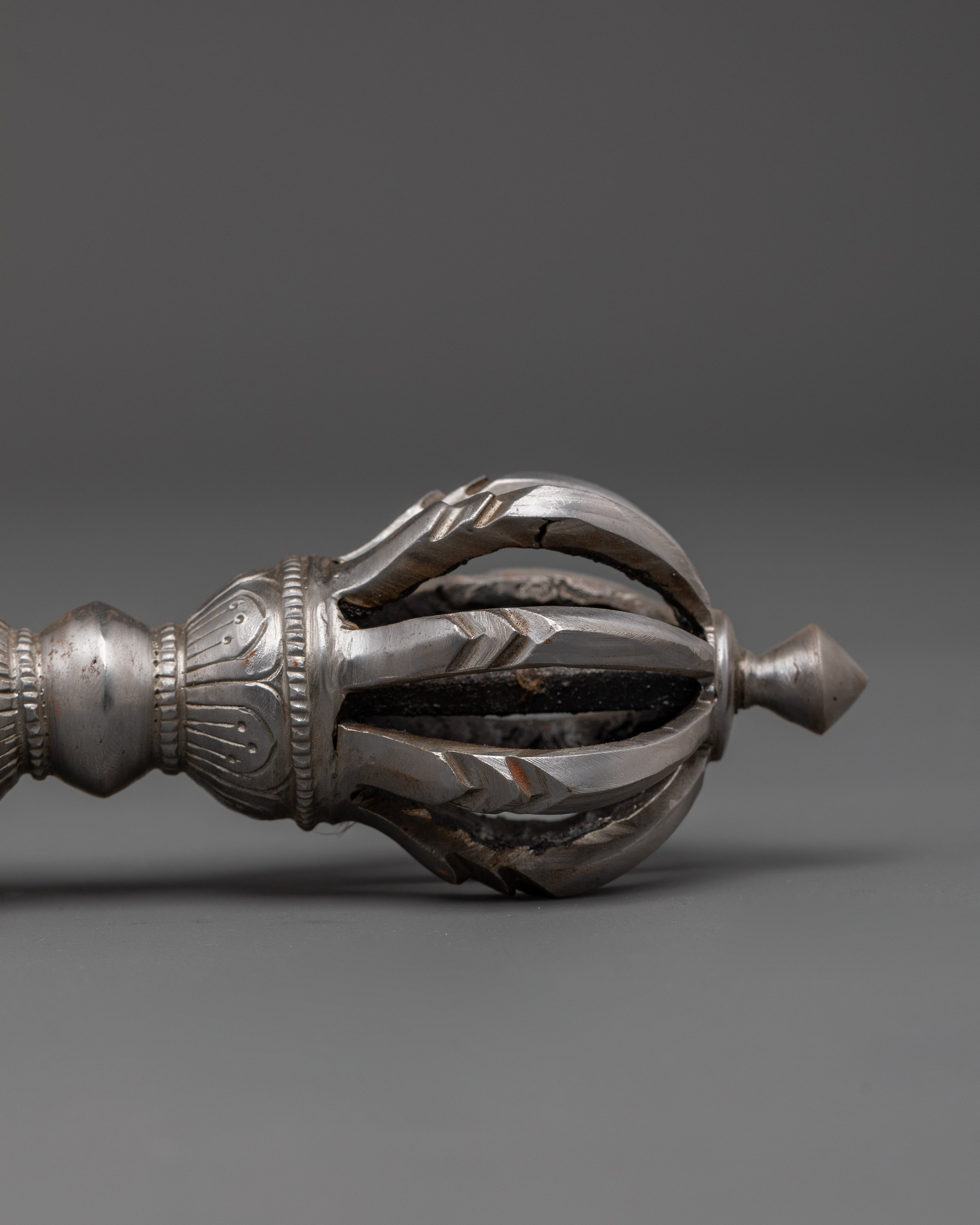 Vajra for Ritual Use | Iron Vajra for Buddhist Rituals