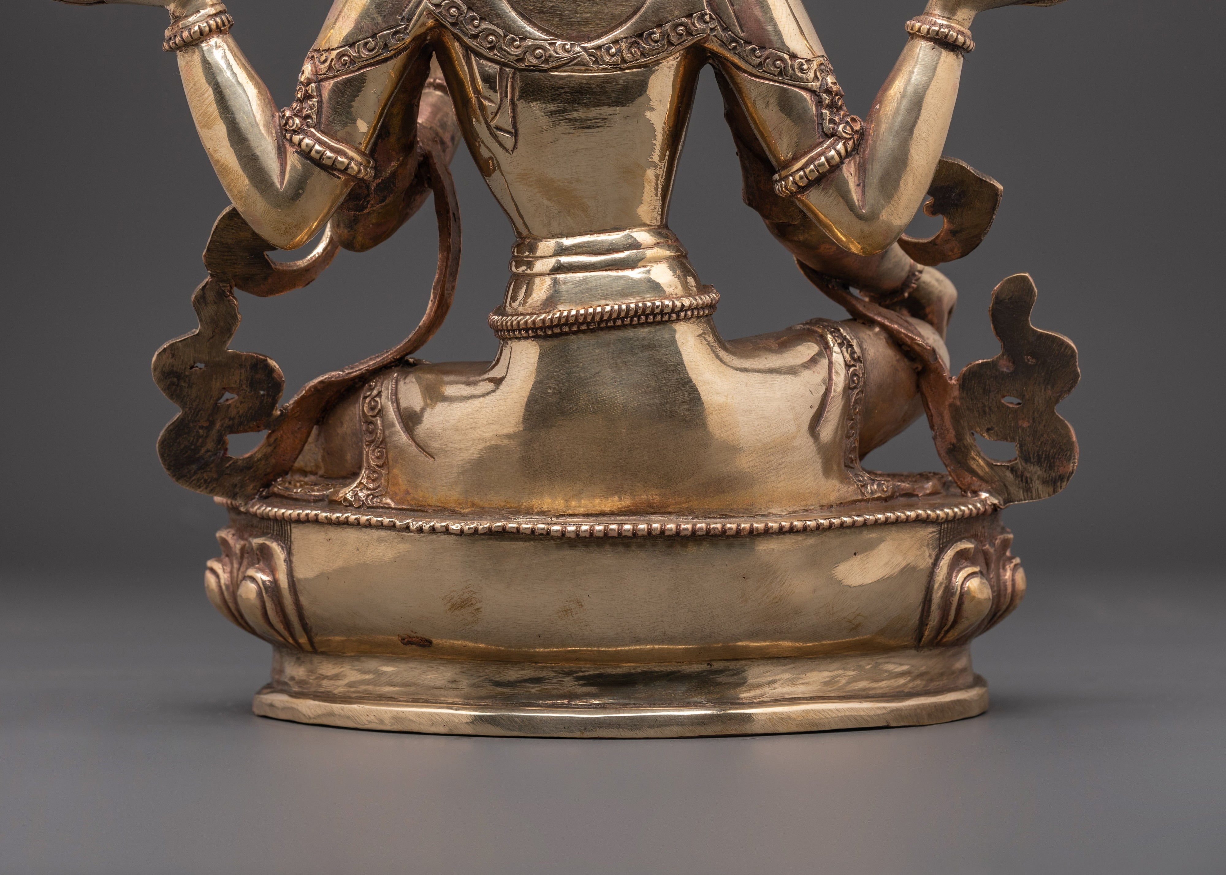 Laxmi Goddess of Wealth Statue | Buddhist Style Carved Statue