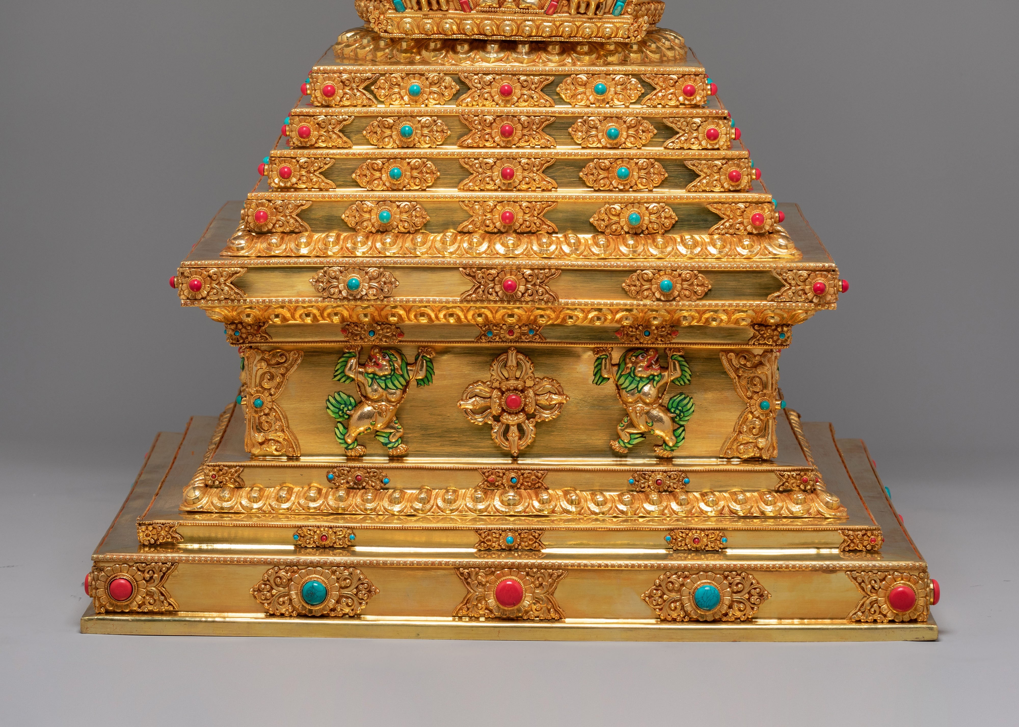 Traditional Spiritual Enlightenment Stupa | Handmade Buddhist Shrine
