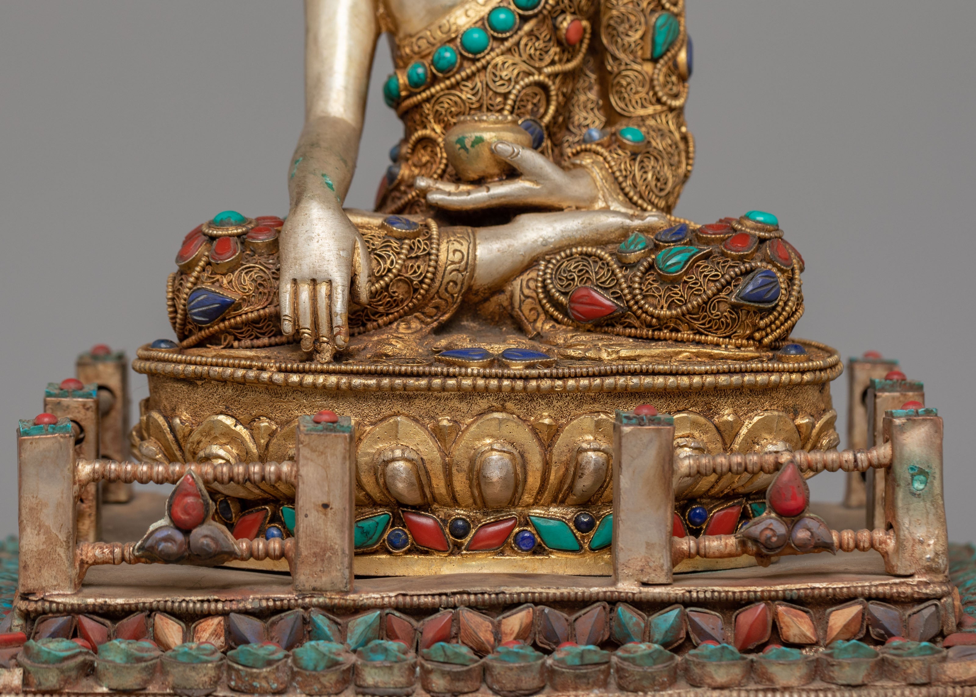 Gemstone Shakyamuni Buddha Statue | Spiritual Home Decor