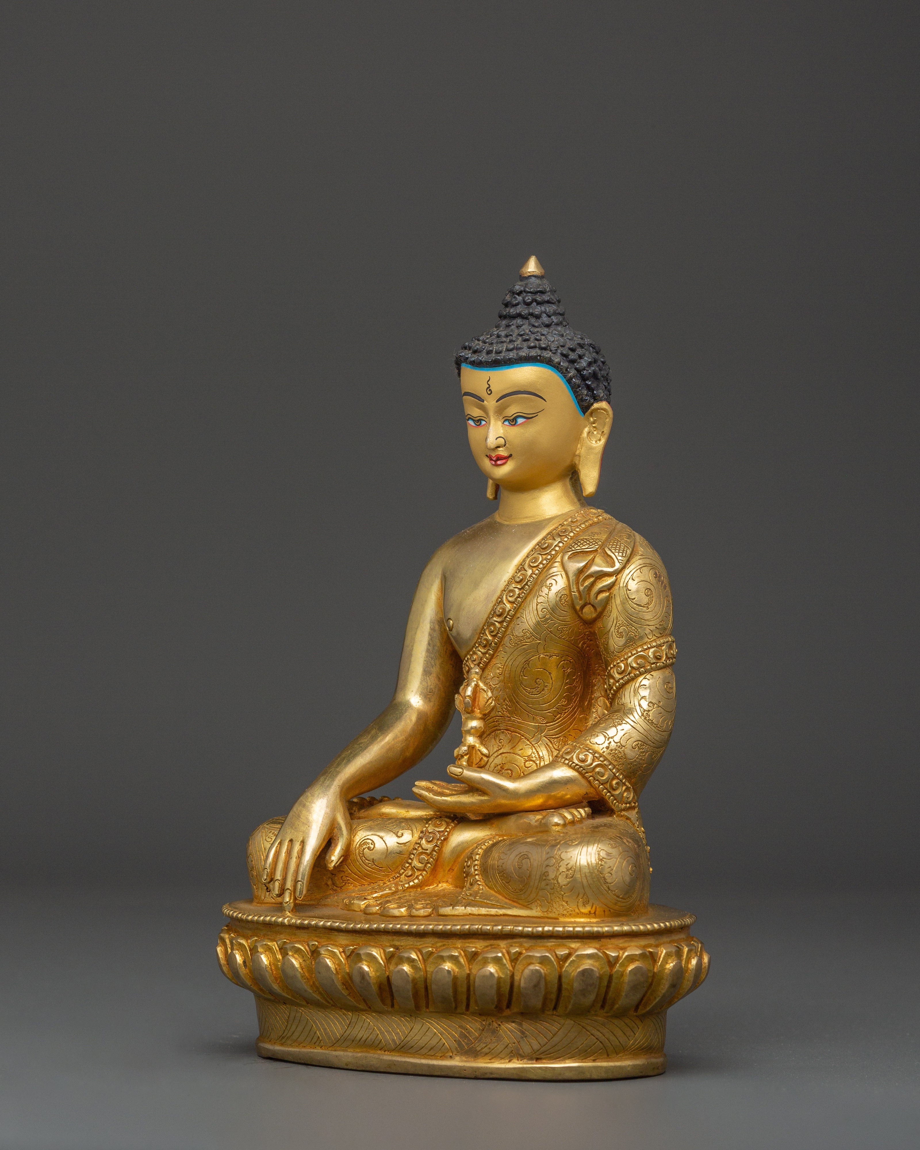 Mitrupa Buddha Figurine | Copper Body with Gold Plating