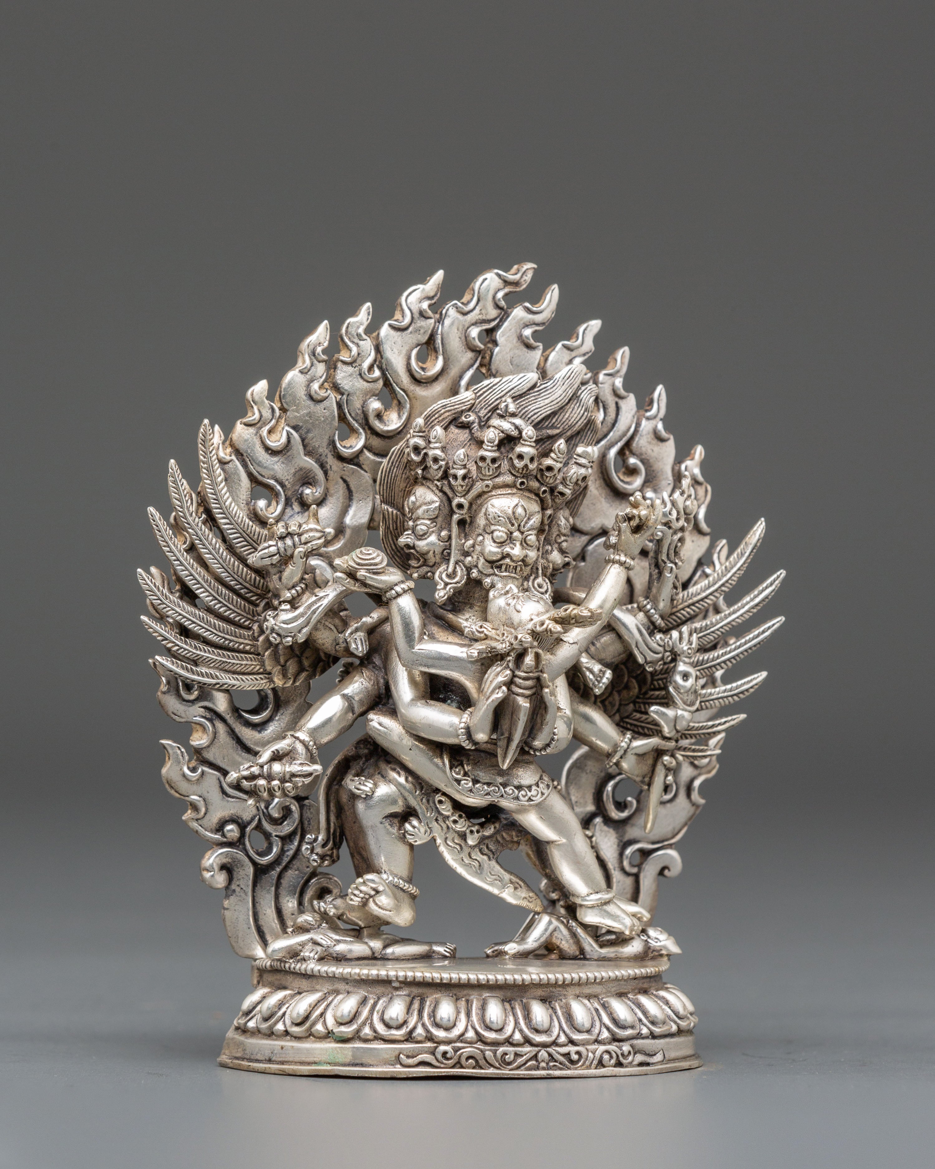 Tibetan Vajrakilaya Deity Statue | Buddhist Tantric Protector Sculpture