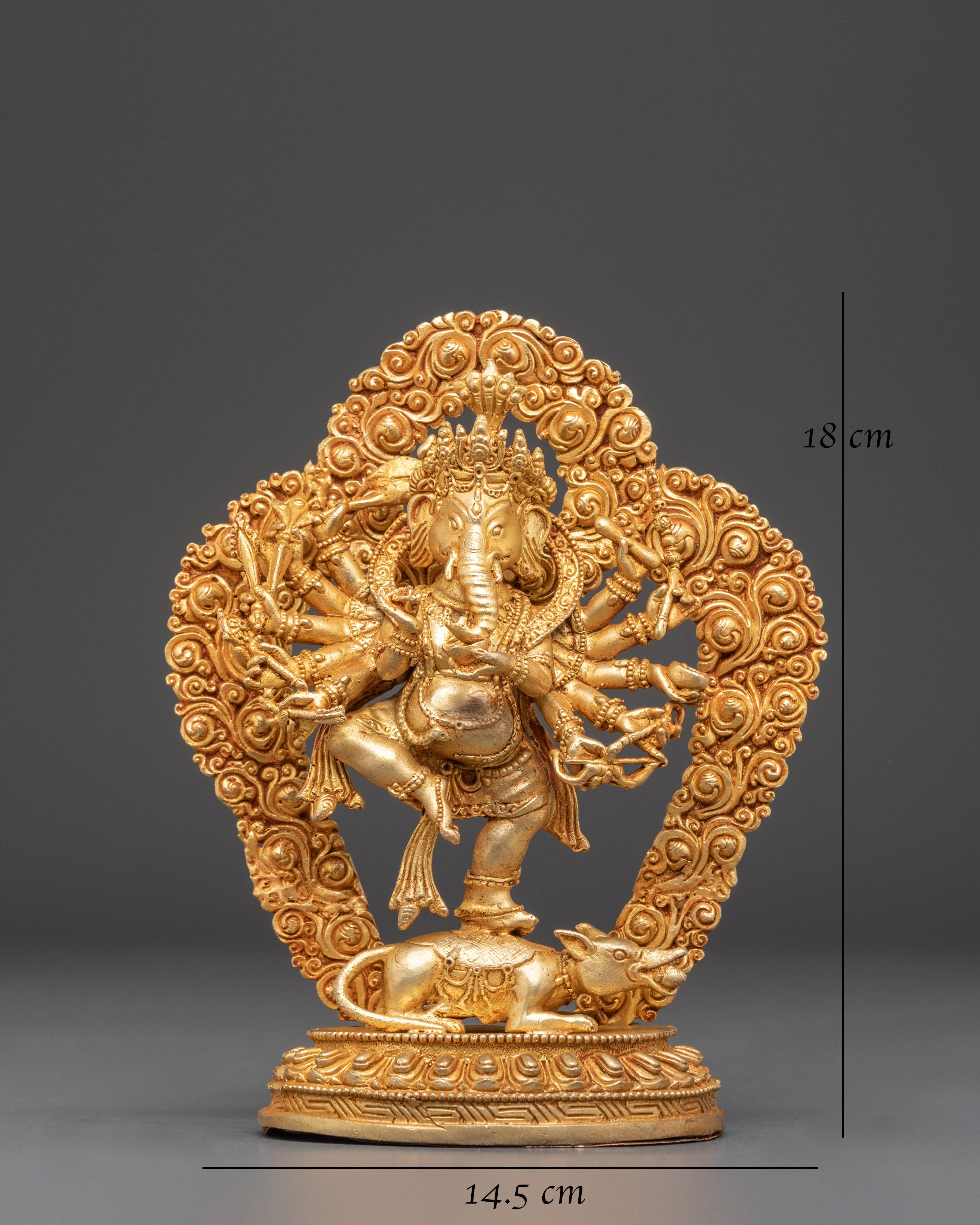 Spiritual Ganesh Figure | Ganesha Statue for Altar and Home