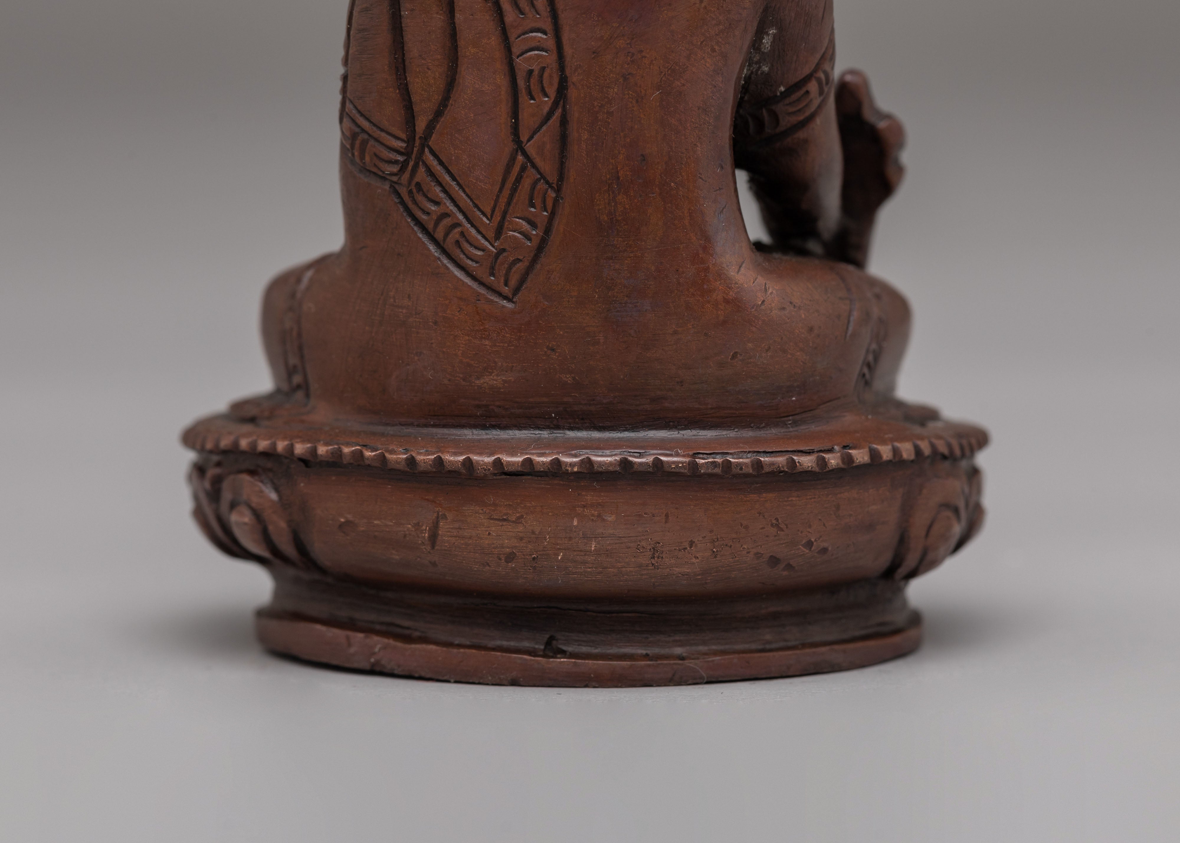 Handcrafted Medicine Buddha Buddhist Statue | Tibetan Healing Deity Sculpture