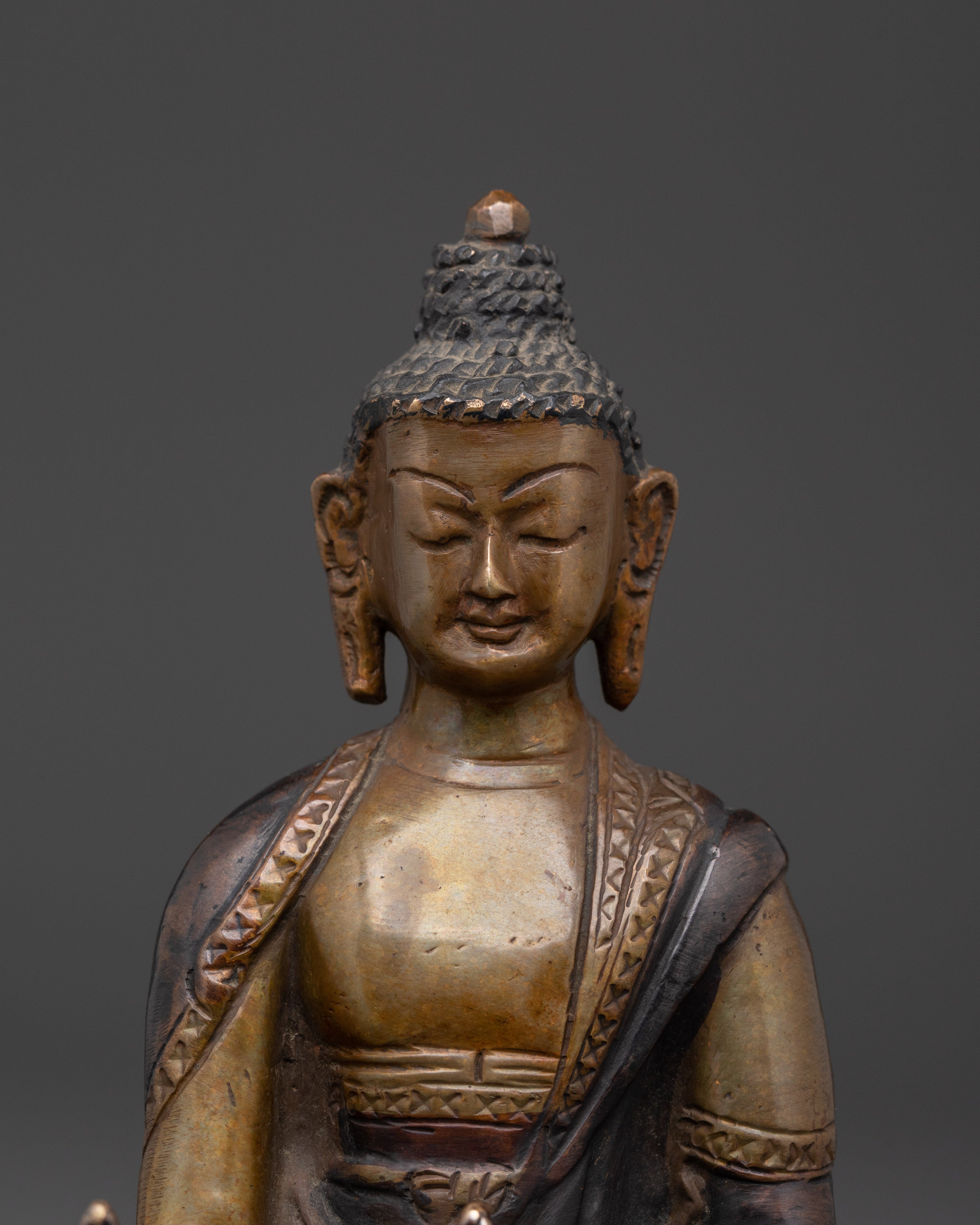 Buddhist Medicine Buddha (Bhaisajyaguru) Figurine | Symbol of Healing and Compassion