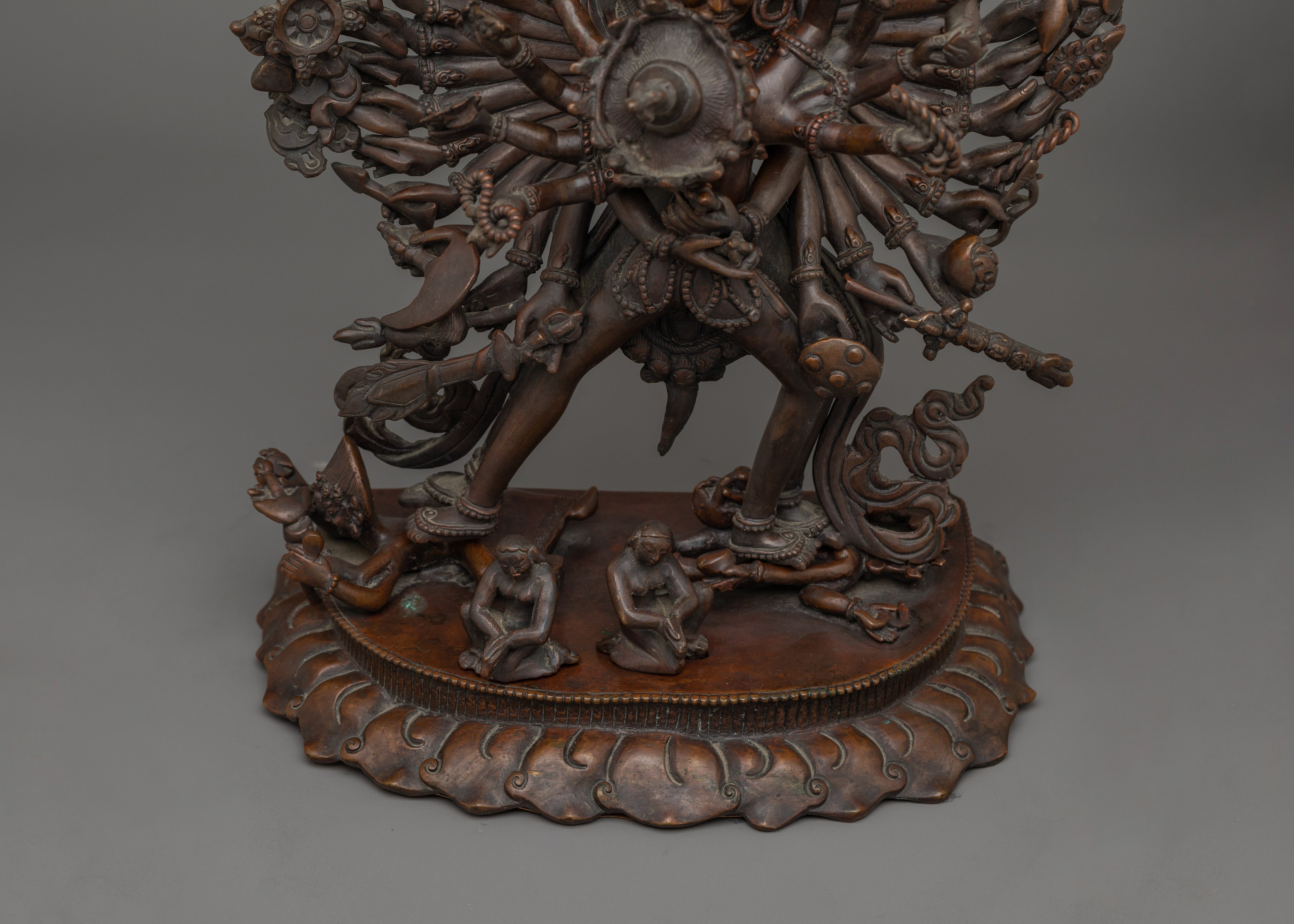 Oxidized body Statue of Kala Chakra | Traditional Himalayan Art