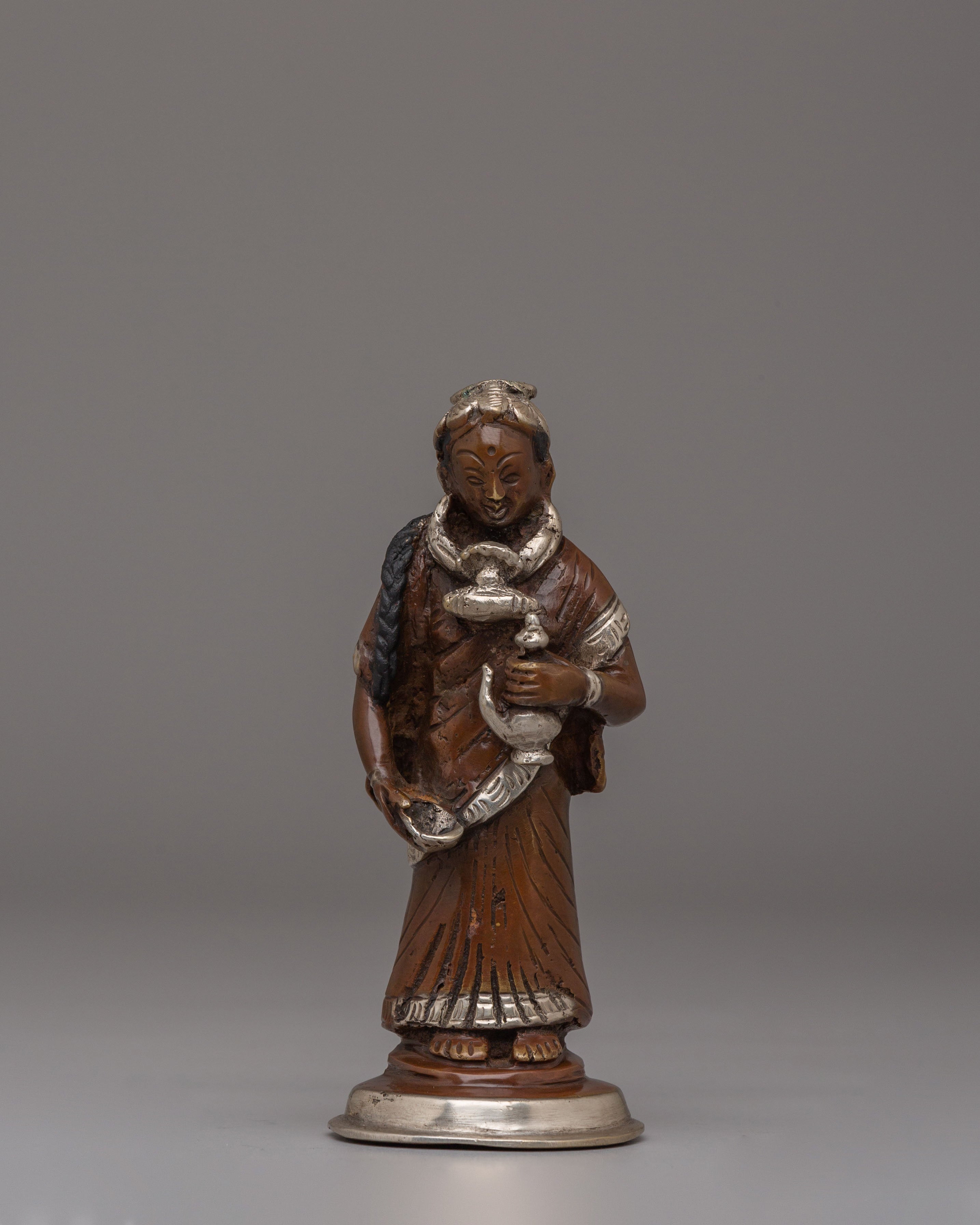 Handcrafted Newar Women Statue Set | Ritual Decor from Nepal