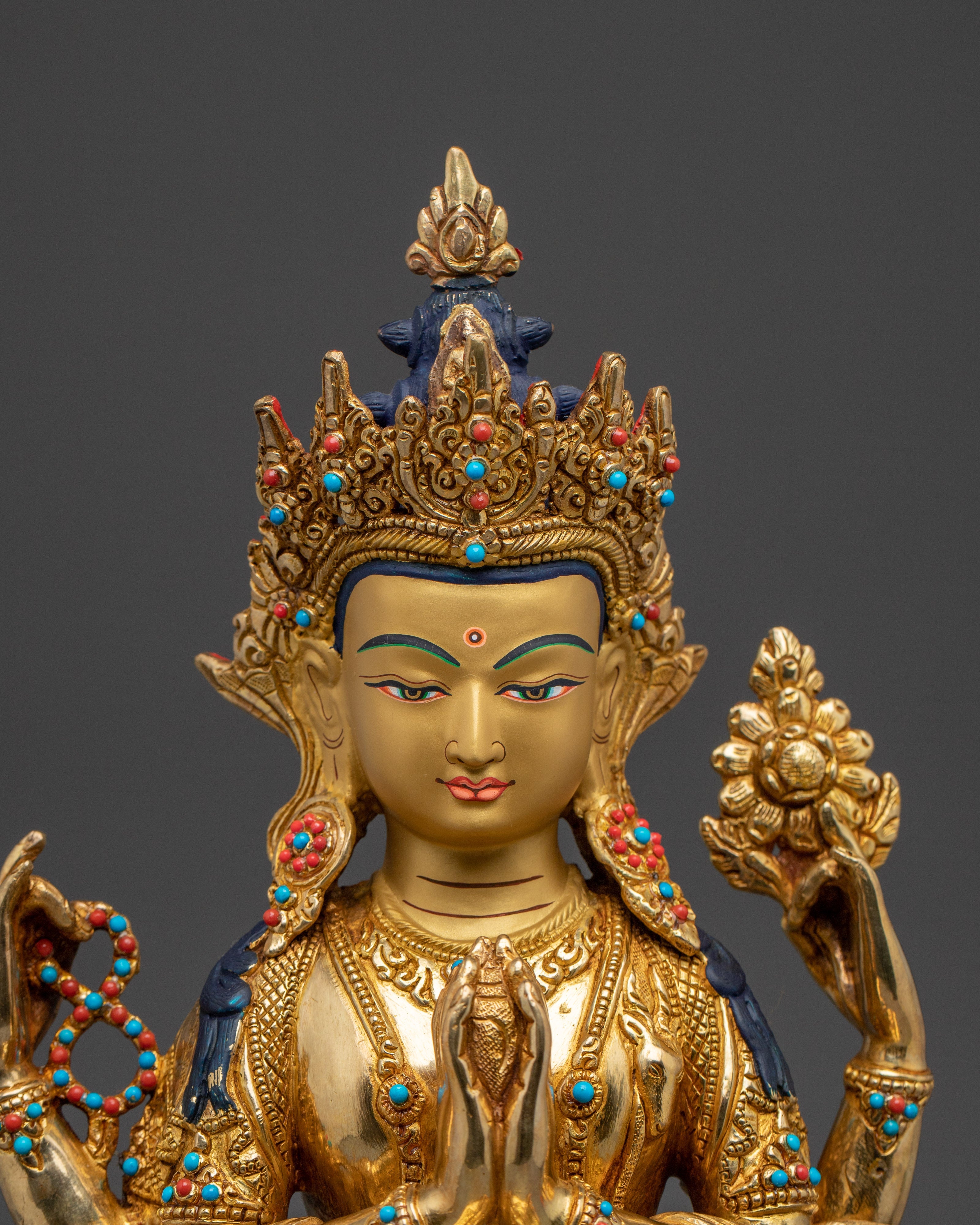 Bodhisattva of Kindness Chenrezig Statue | Avalokiteshvara Artwork