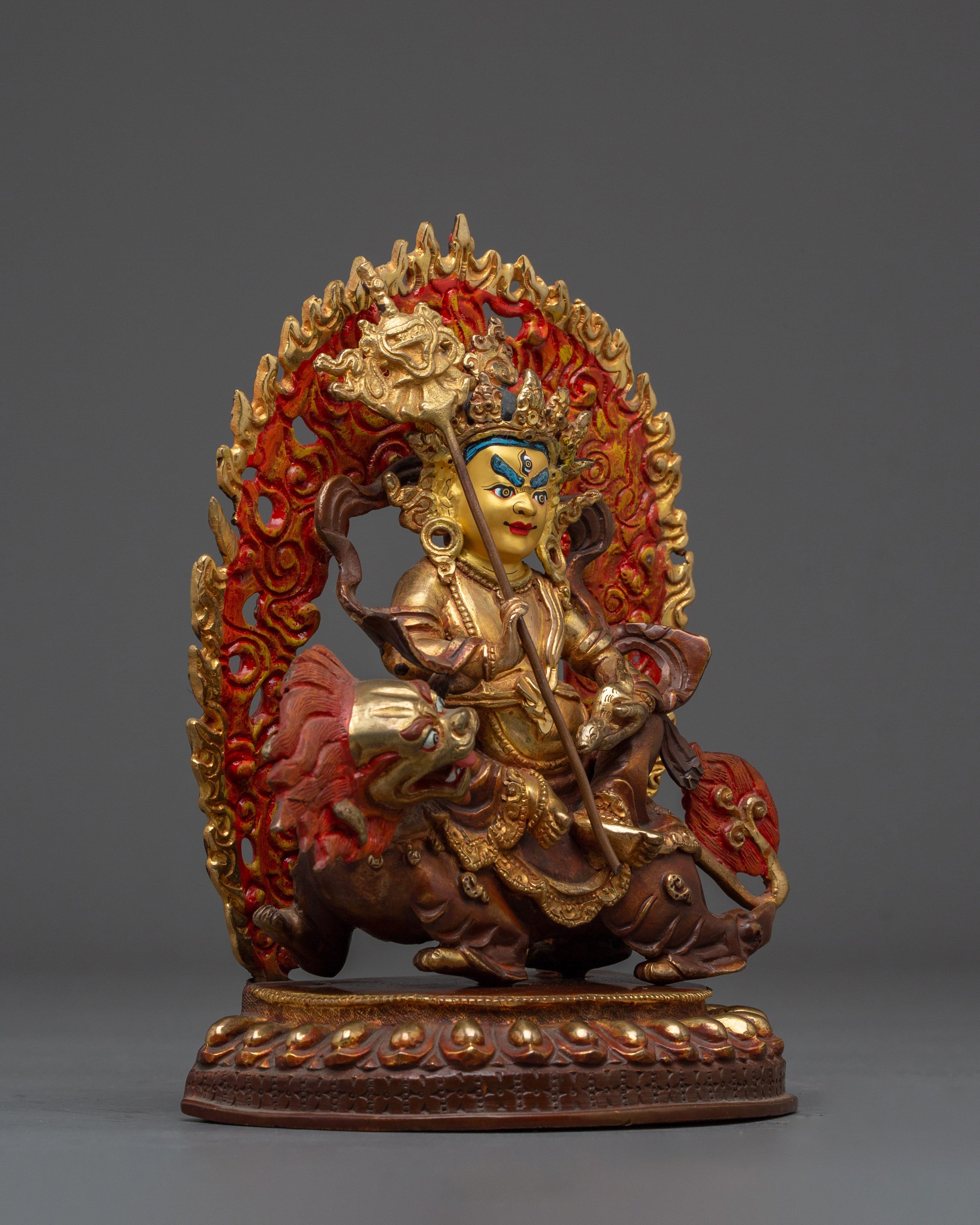 Gold-Plated Namtoshe | Tibetan Guardian of Wealth