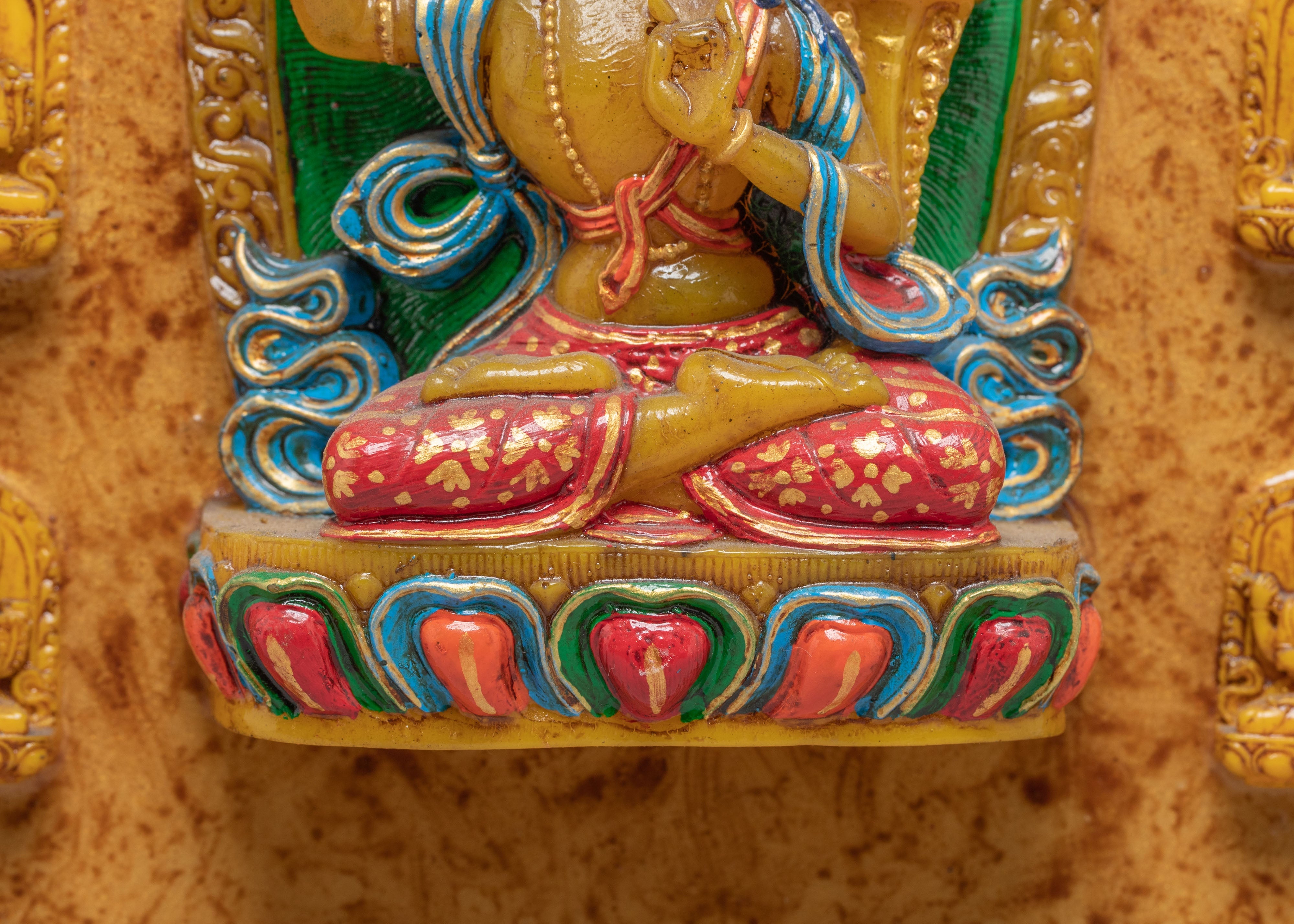 Sacred Wall Hanging Buddhist Deities | Stone Dust Epoxy Binding