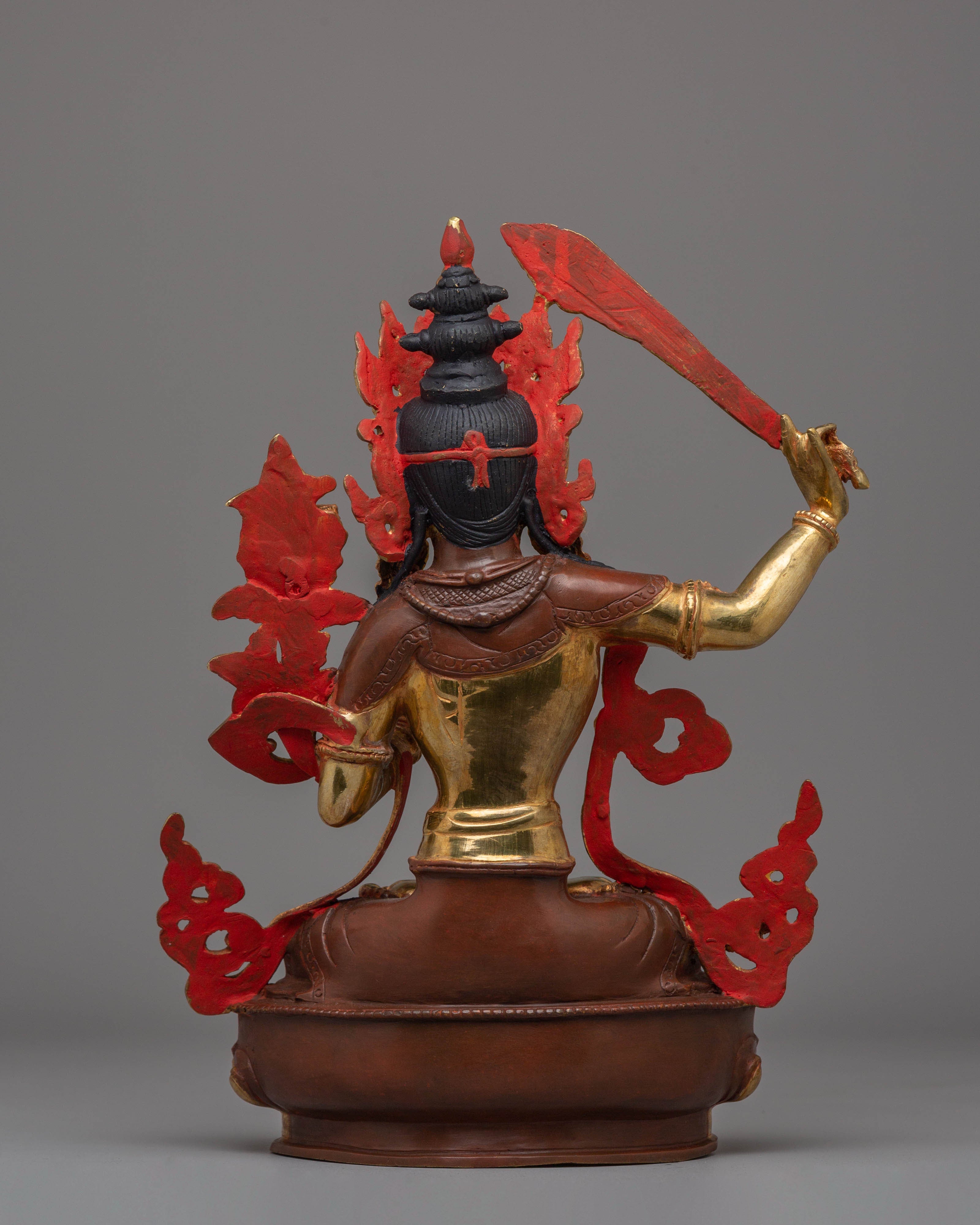 Handcrafted Manjushri Bodhisattva Figurine | Ignite Wisdom with our Sculpture