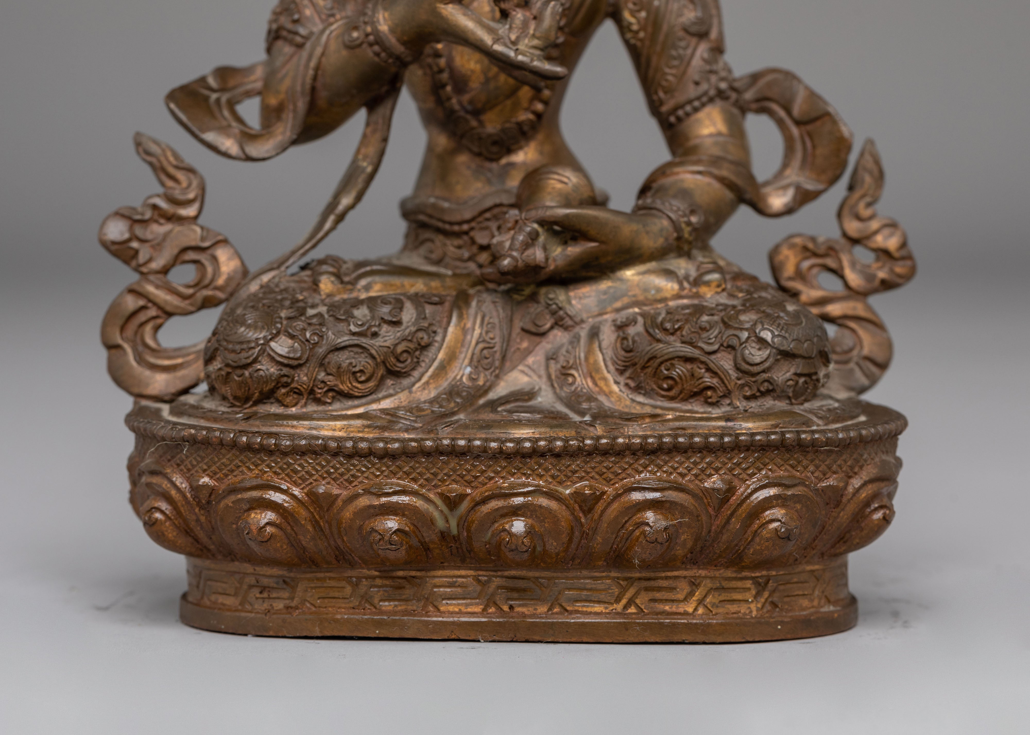 Vajrasattva Handcrafted Sacred Statue | Tibetan Buddhist Deity