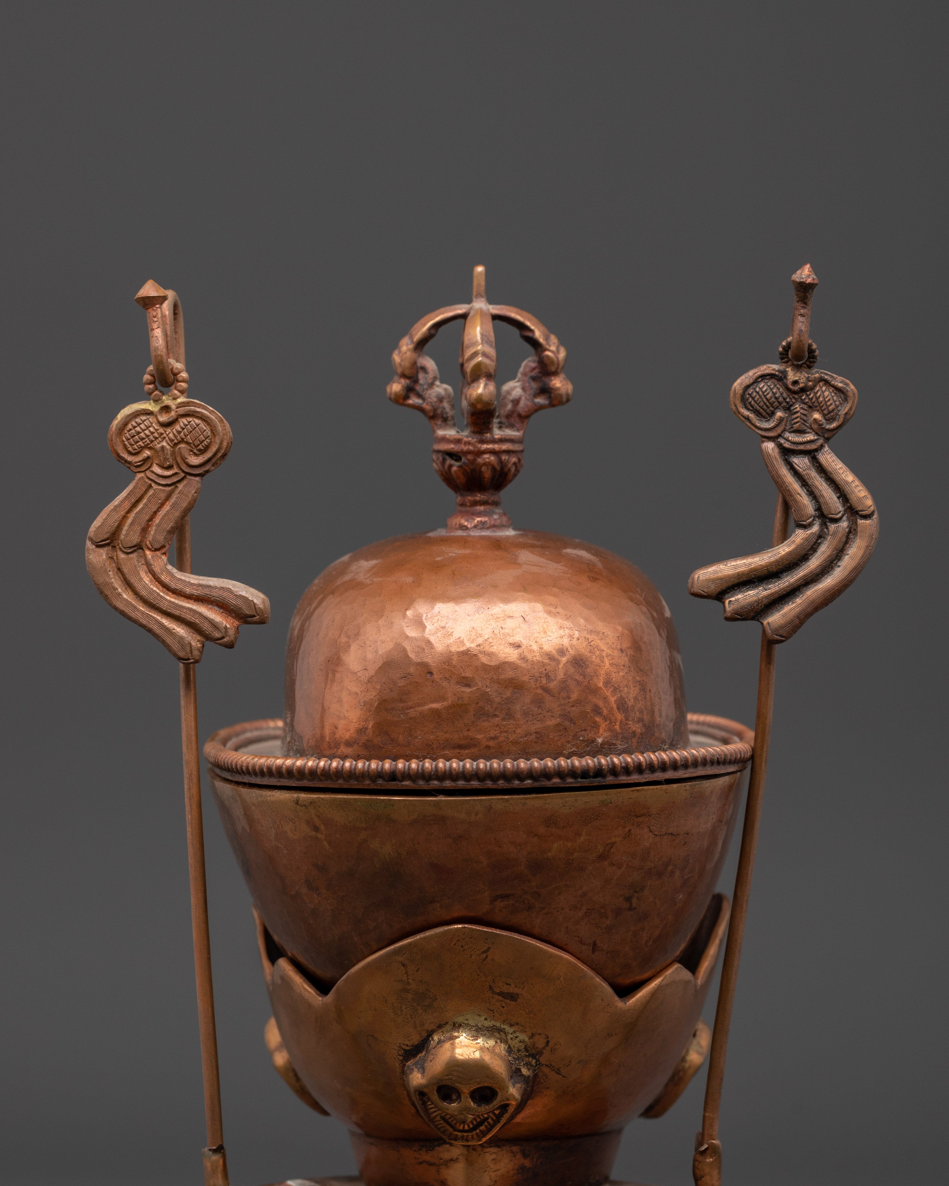 Handcrafted Sacred Kapala Ritual Cup | Spiritual Tool for Tibetan Rituals & Meditation