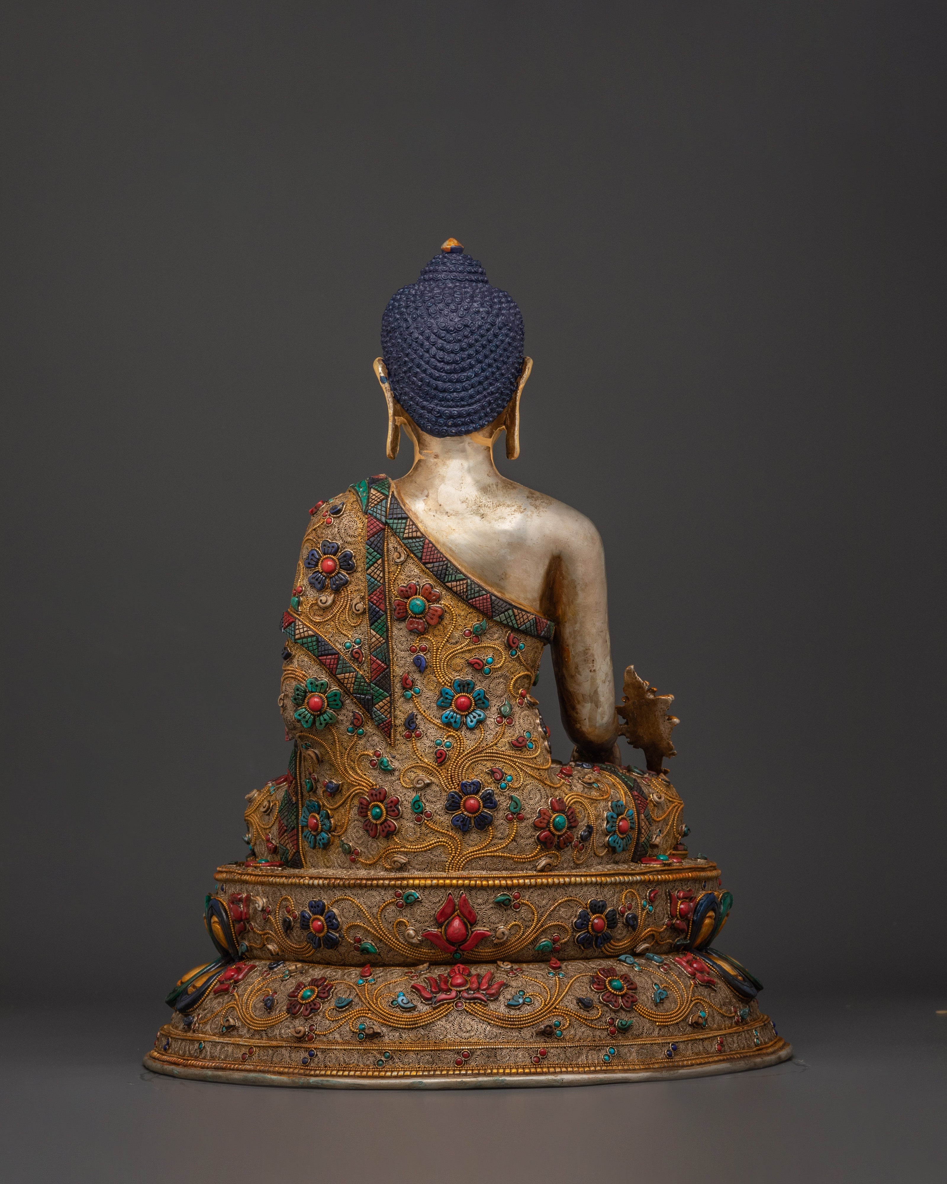 Peaceful Medicine Buddha Sculpture | Precious Work of Art