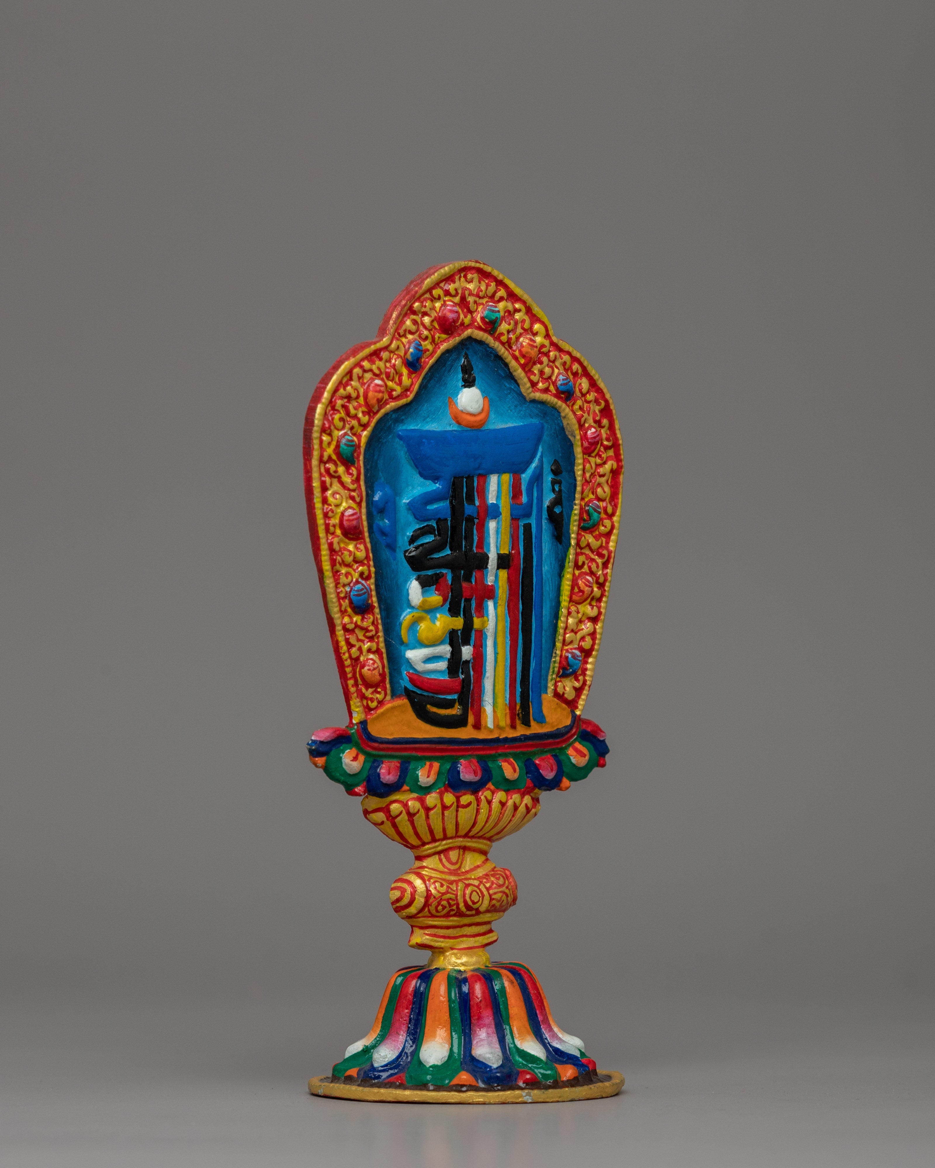 Traditional Sacred Kalachakra Symbol | Tibetan Artifact for Buddhist Altars