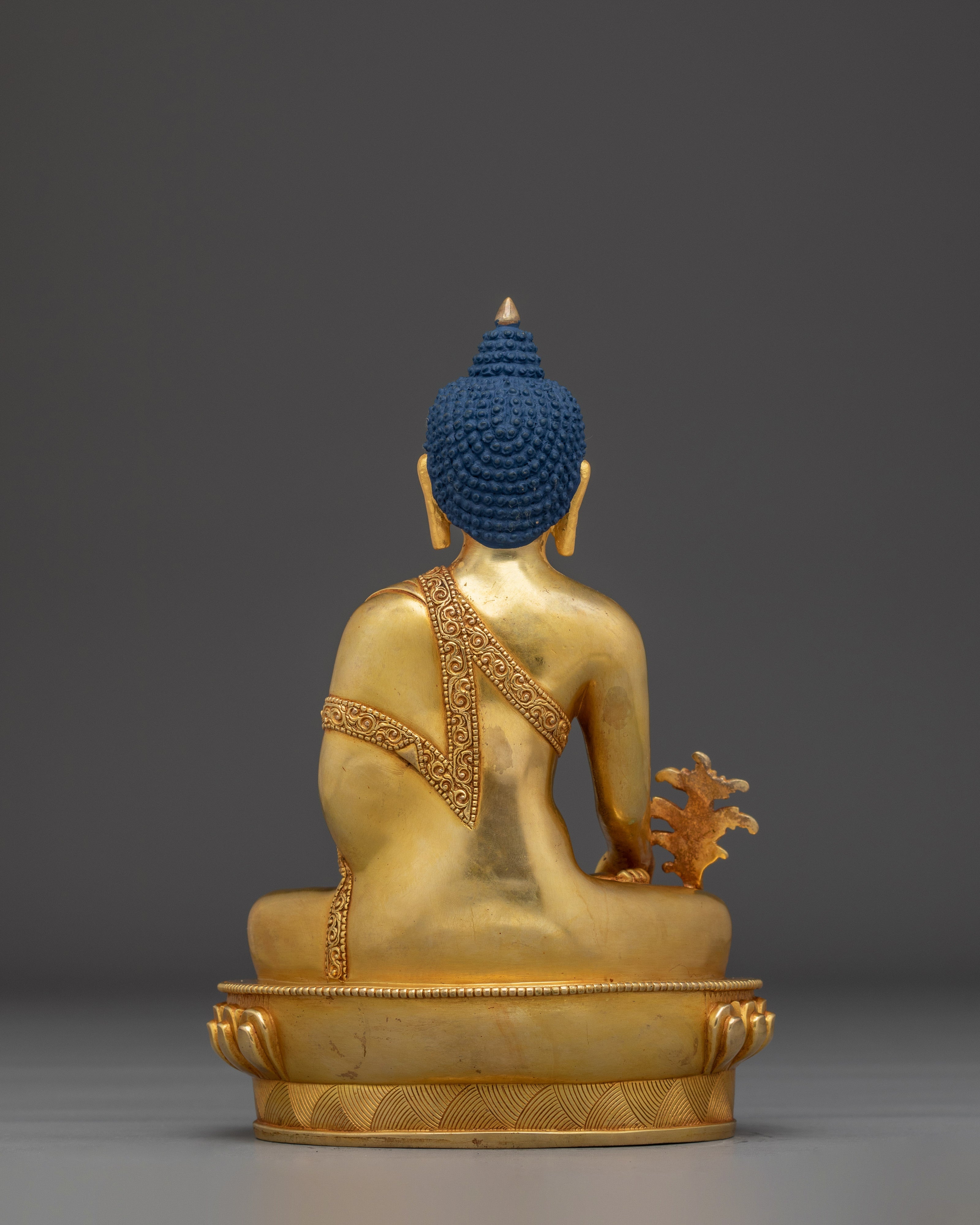 Golden Medicine Buddha Art | Spiritual Decor Figurine