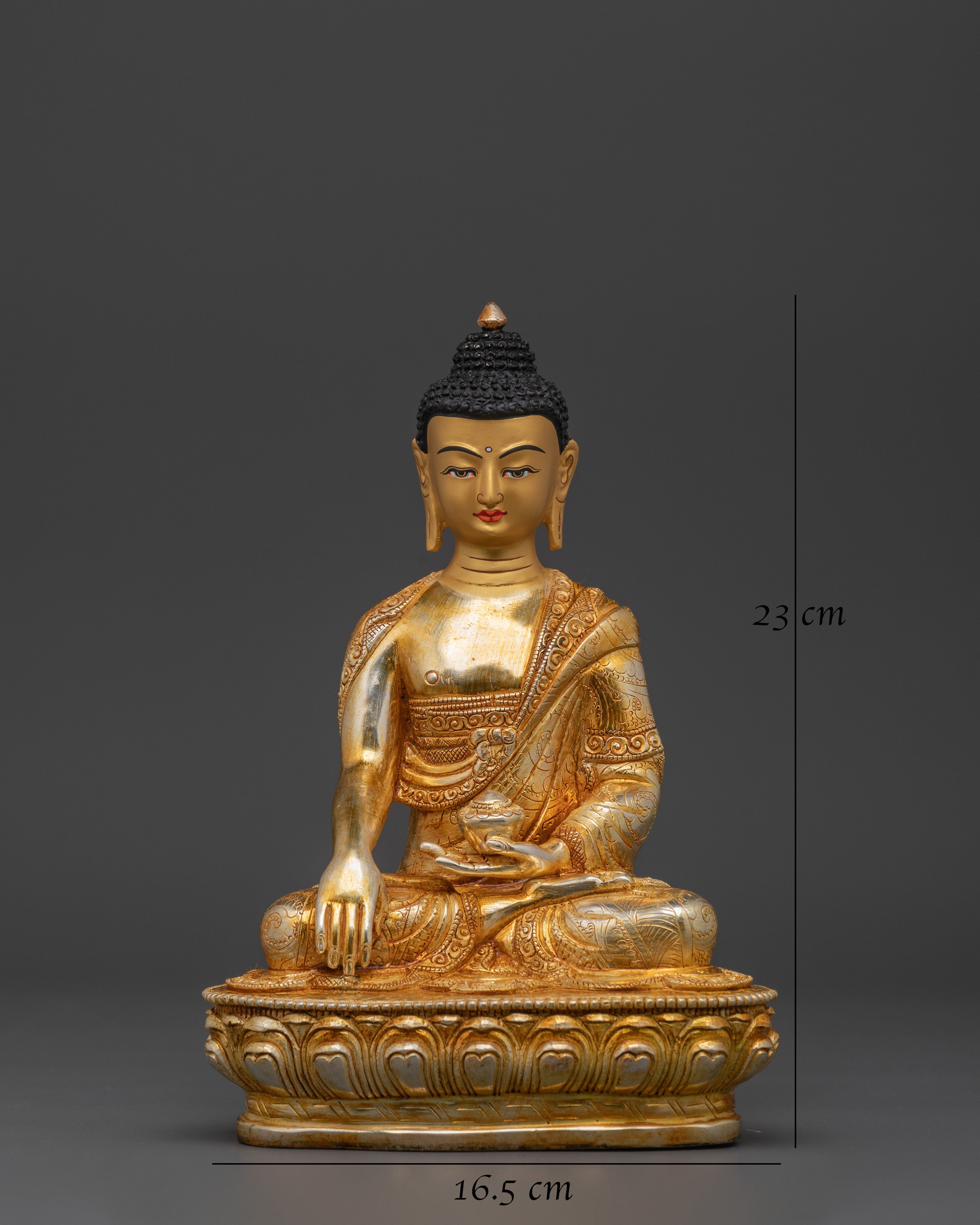 Buddha Shakyamuni Handmade Sculpture | Serenely Seated Buddha Statue