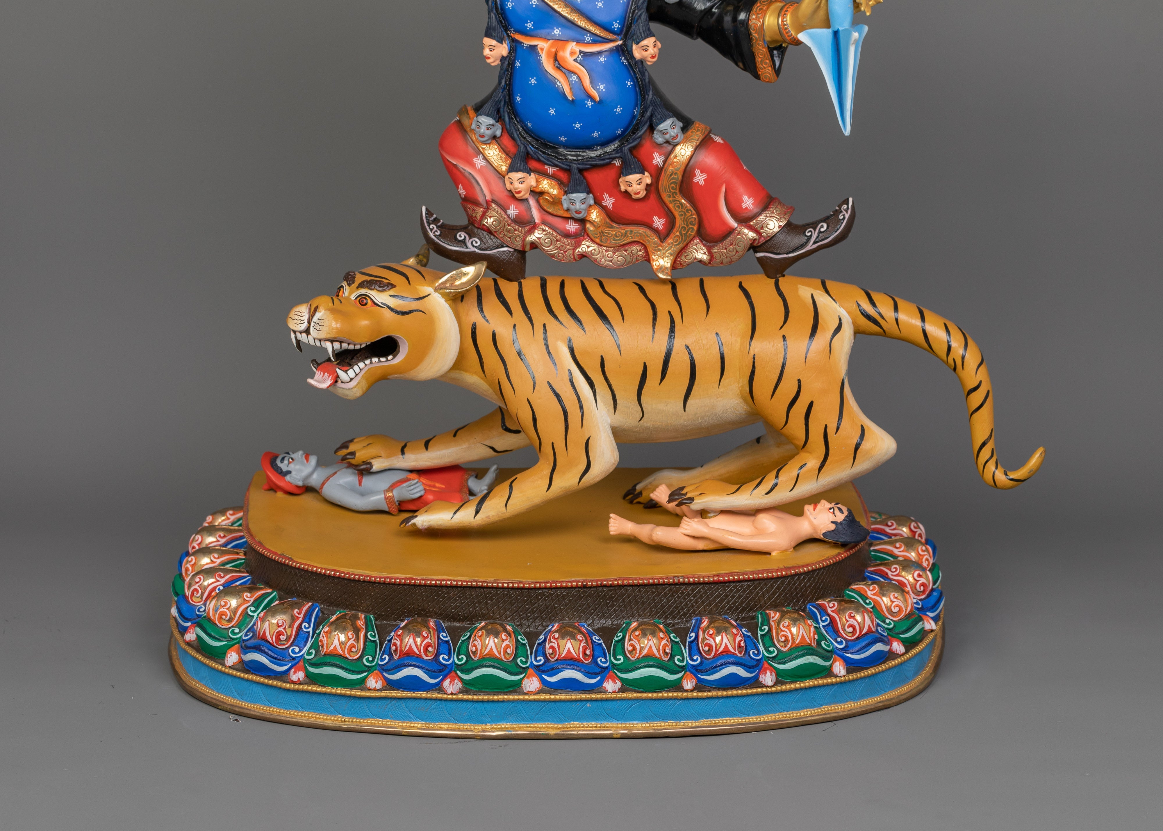 Dorje Drollo Wrathful Deity Handmade Statue | The Fierce Tantric Protector Deity