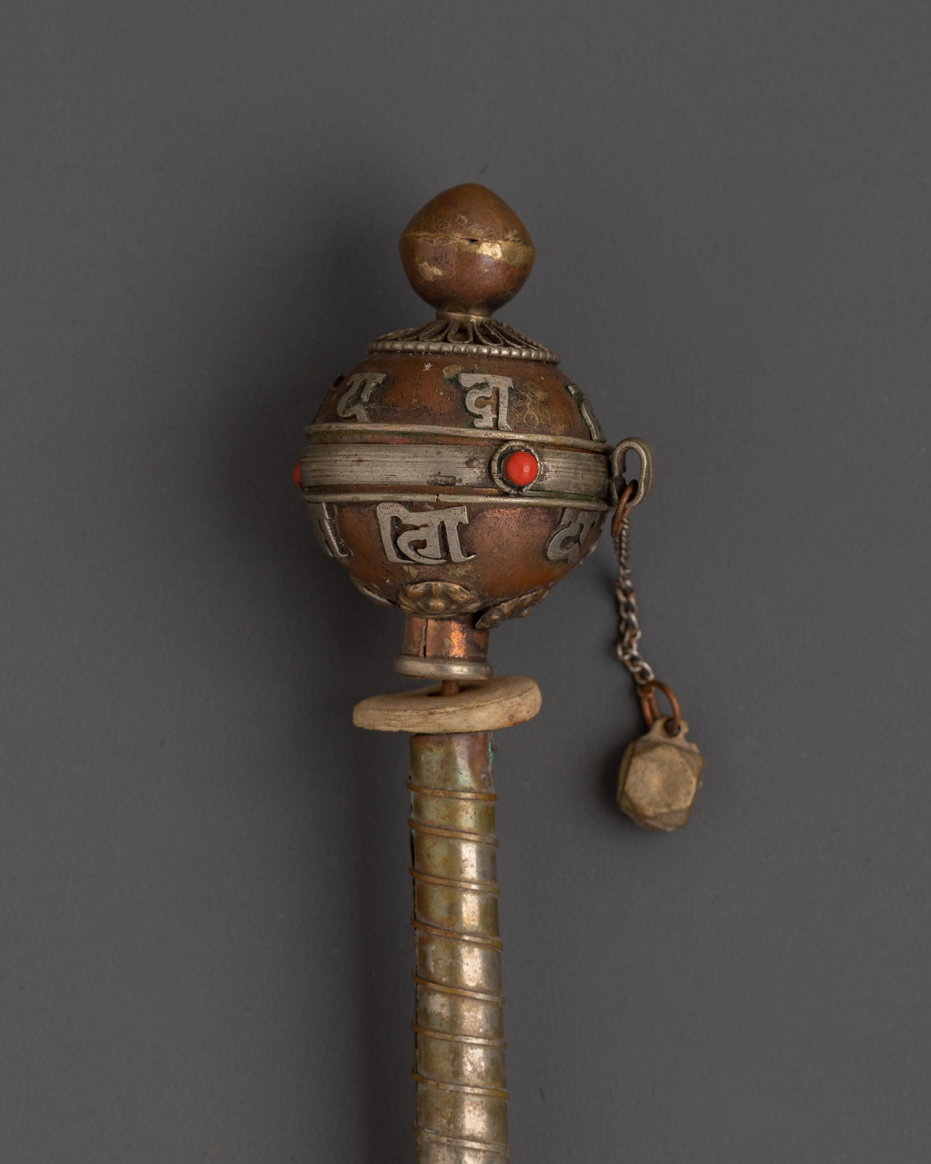 Handmade Copper Prayer Wheel | Handheld Prayer Wheel
