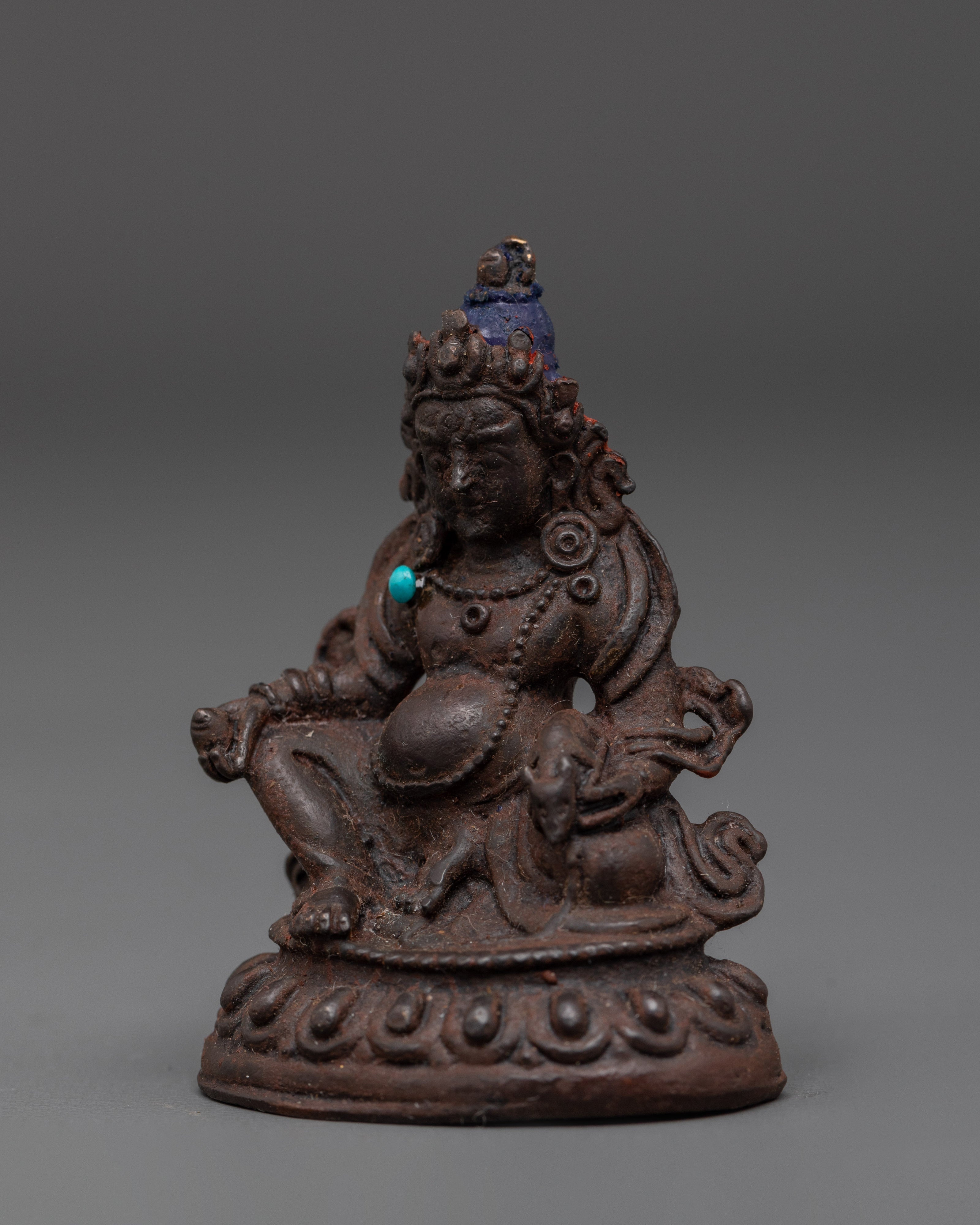 Handcrafted Dzambhala Prosperity Statue | Tibetan Wealth Deity for Abundance