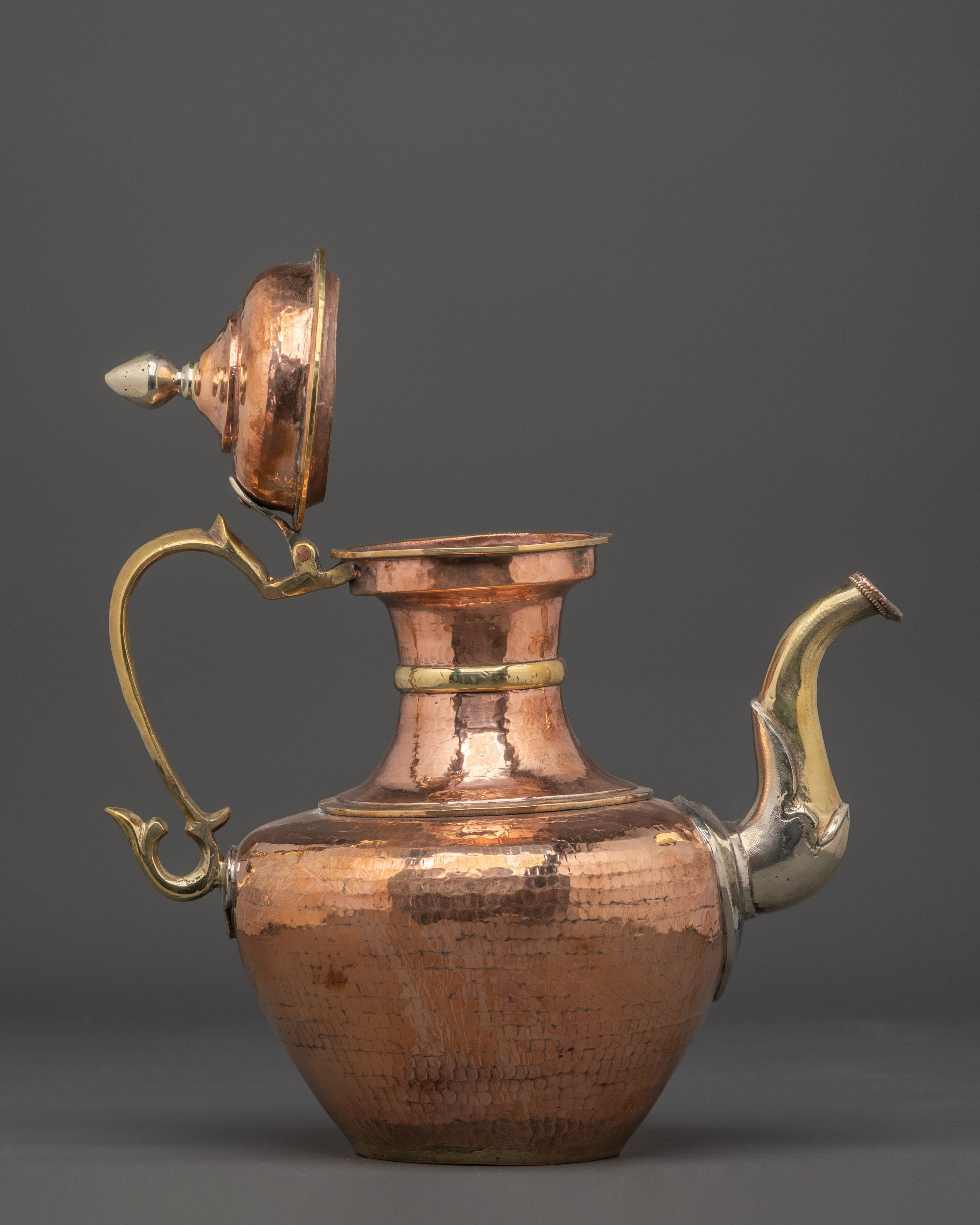 Traditional Copper Teapot | Decorative Tibetan Tea Kettle