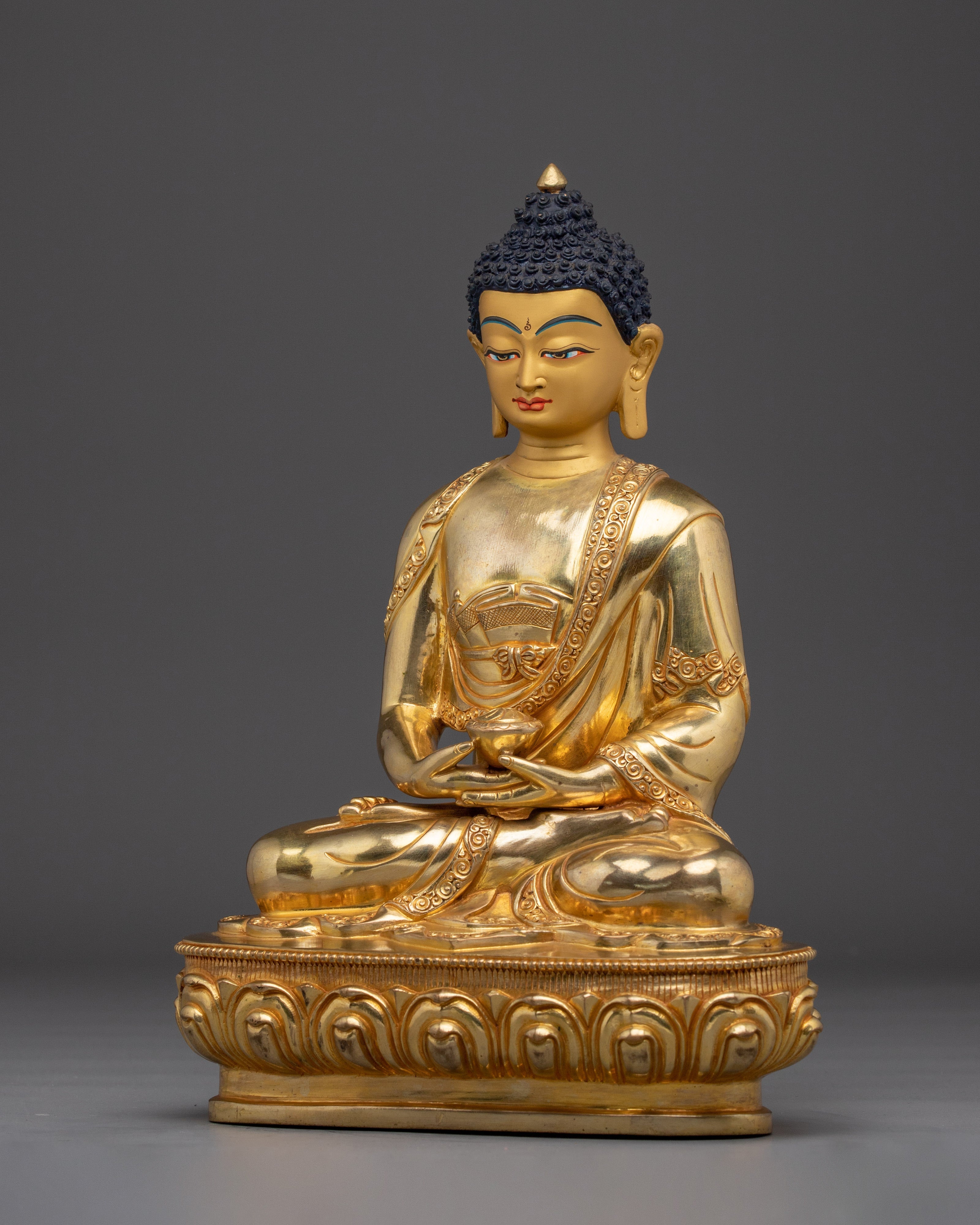 Amitabha Buddha Statue Gold Gilded | Symbol of Infinite Light and Compassion