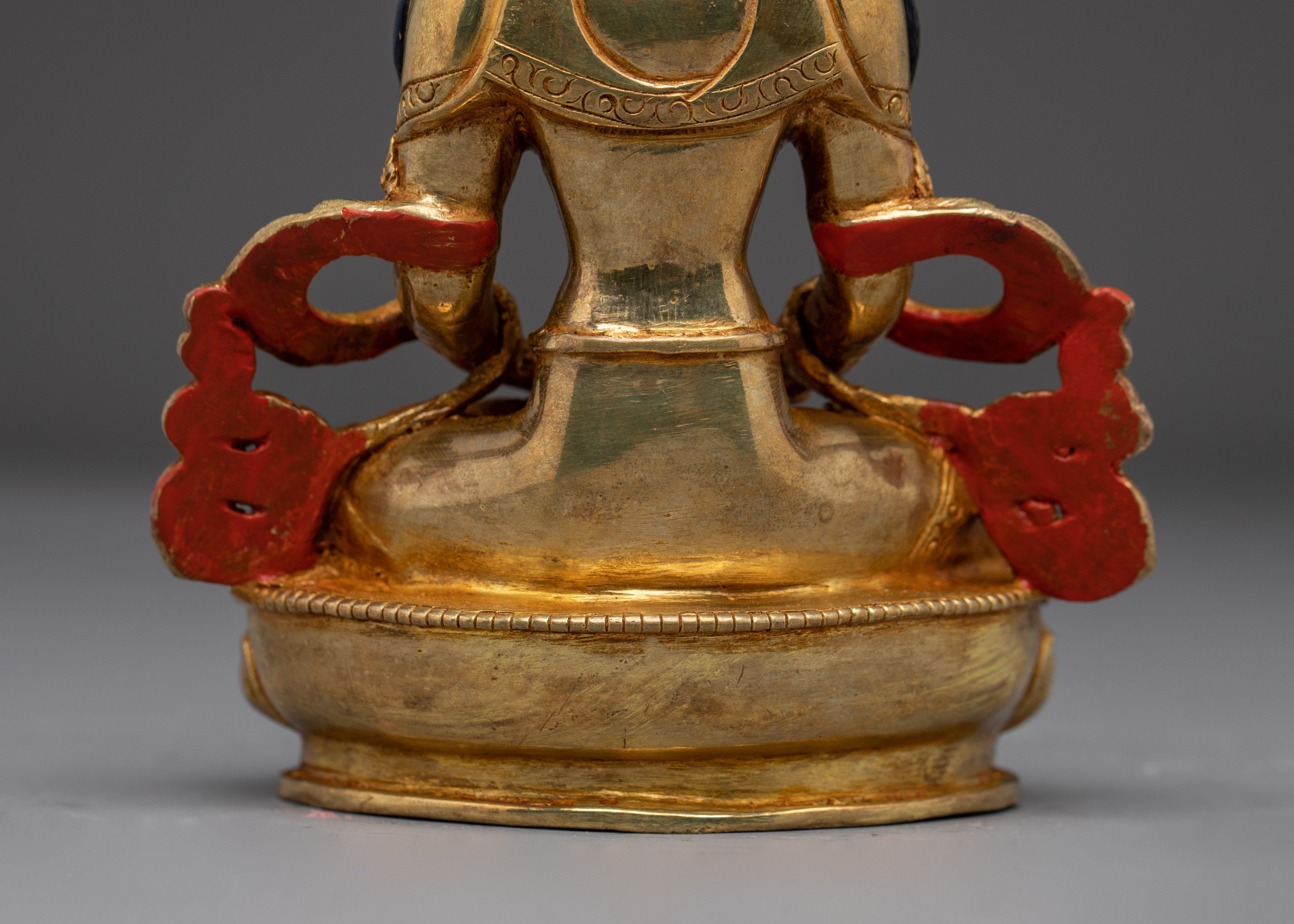 Himalayan Serene Amitayus Golden Statue | Buddha of Long-life