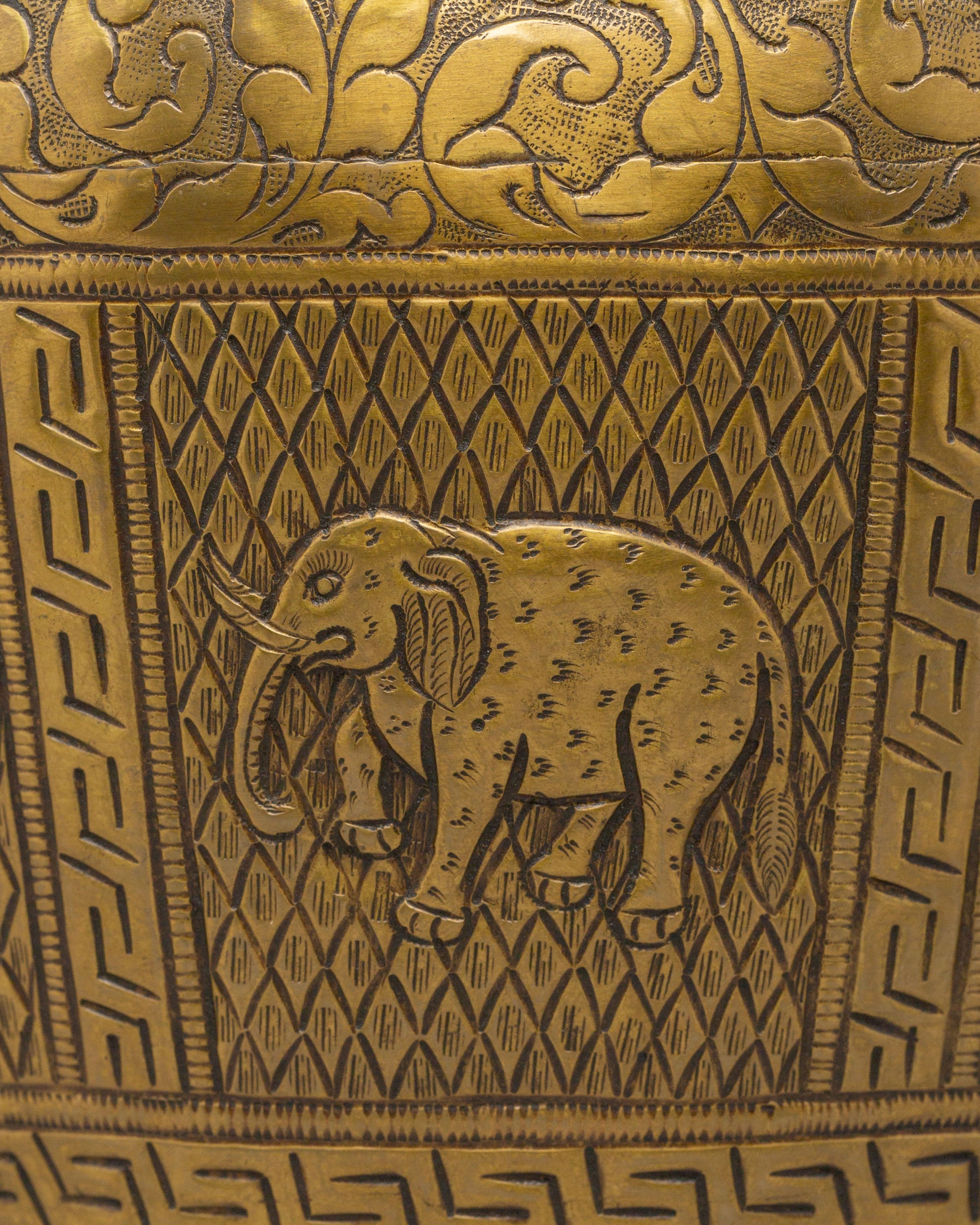 Decorative Himalayan Vase | Handcrafted Brass Tibetan Vessel
