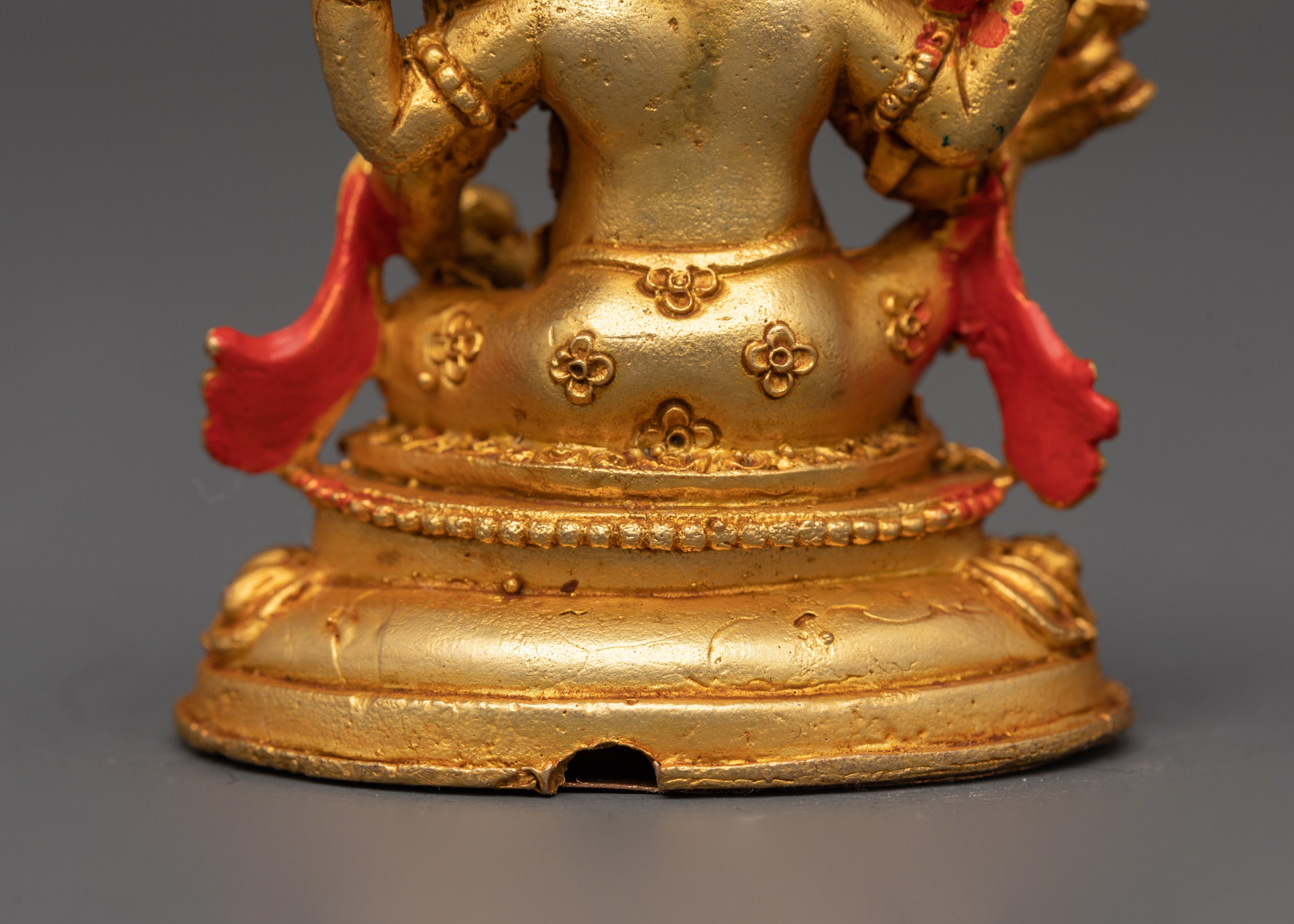 Gold-Plated Ganesh Statue | Hindu Elephant God of Wisdom & Prosperity
