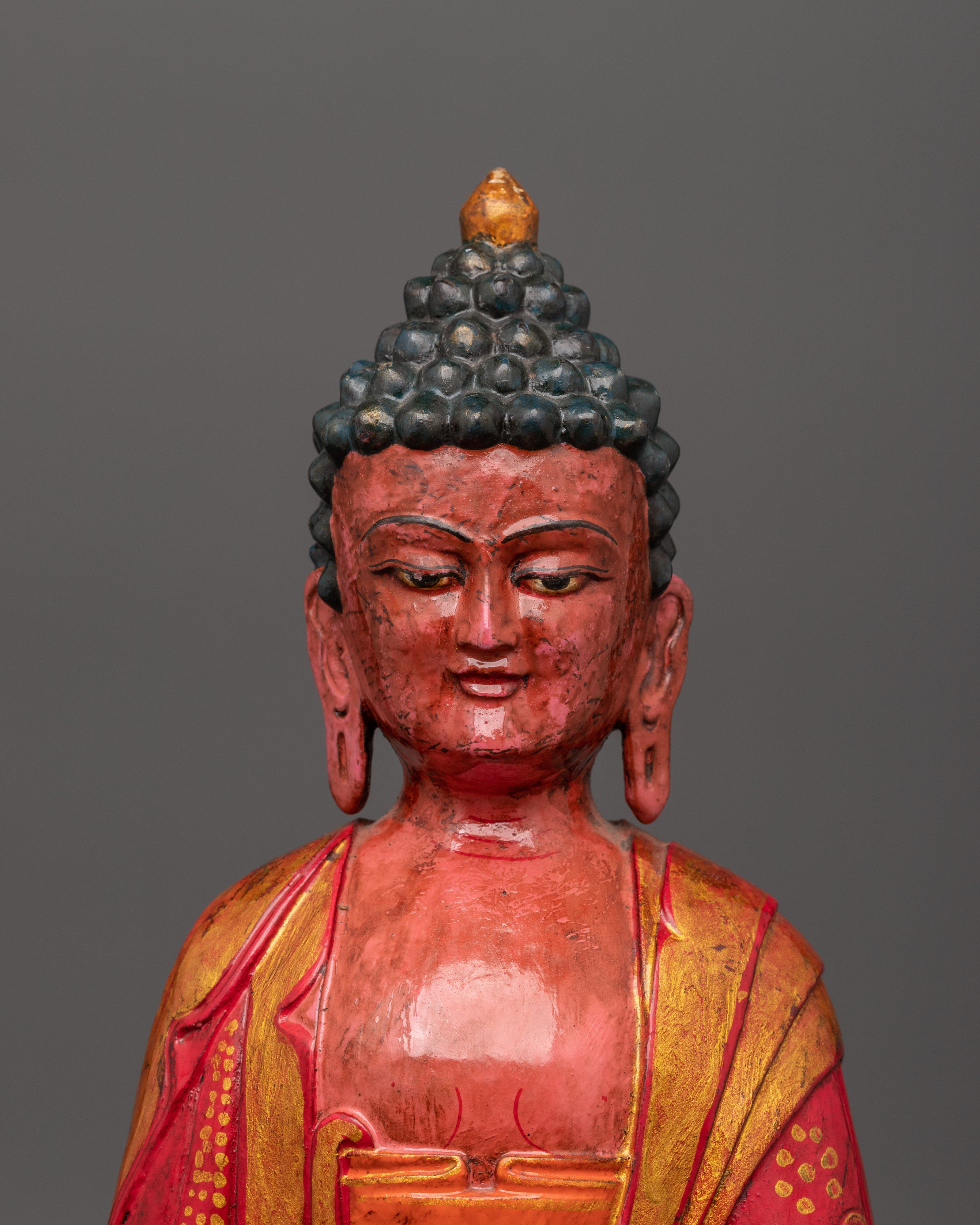 Amitabha Buddha Wooden Statue | Symbol of Infinite Light & Wisdom