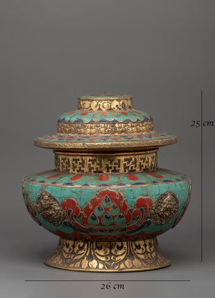 Tibetan Copper Rice Pot |  A Symbol of Prosperity & Ritual Elegance