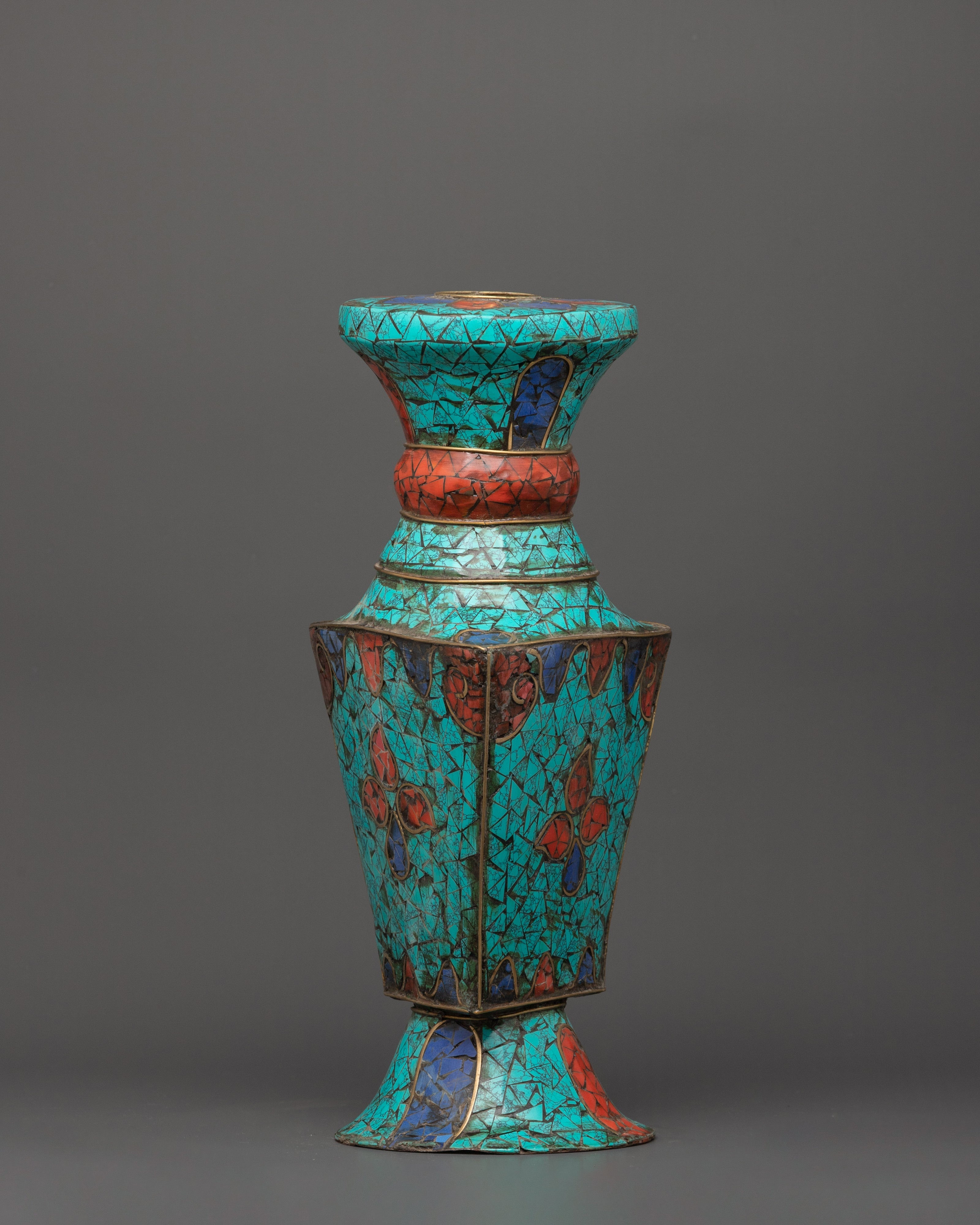 Flower Vase Copper Craft | Tibetan Art