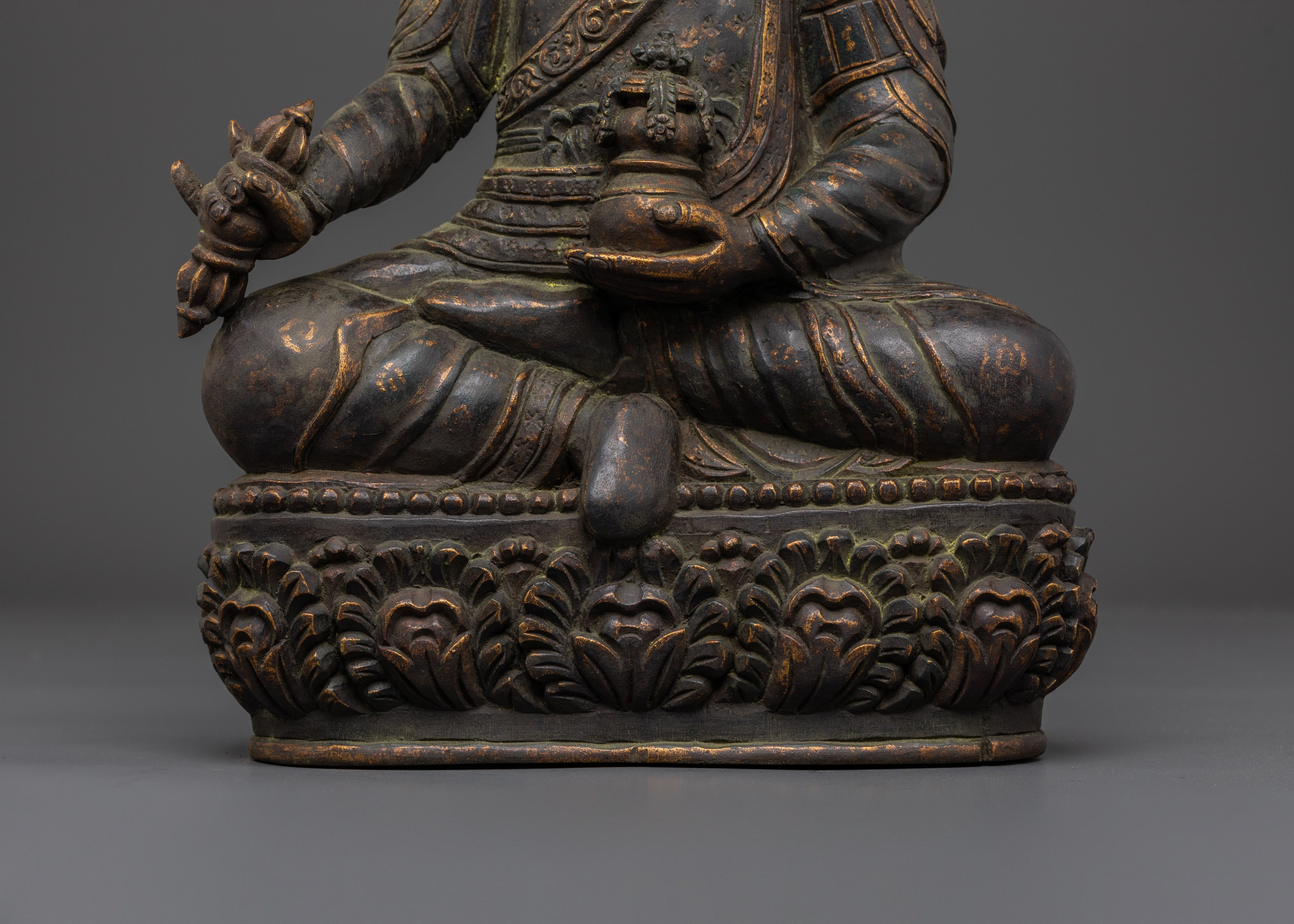 Sacred Buddhist Master Padmasambhava Sculpture | Tibetan Guru Statue