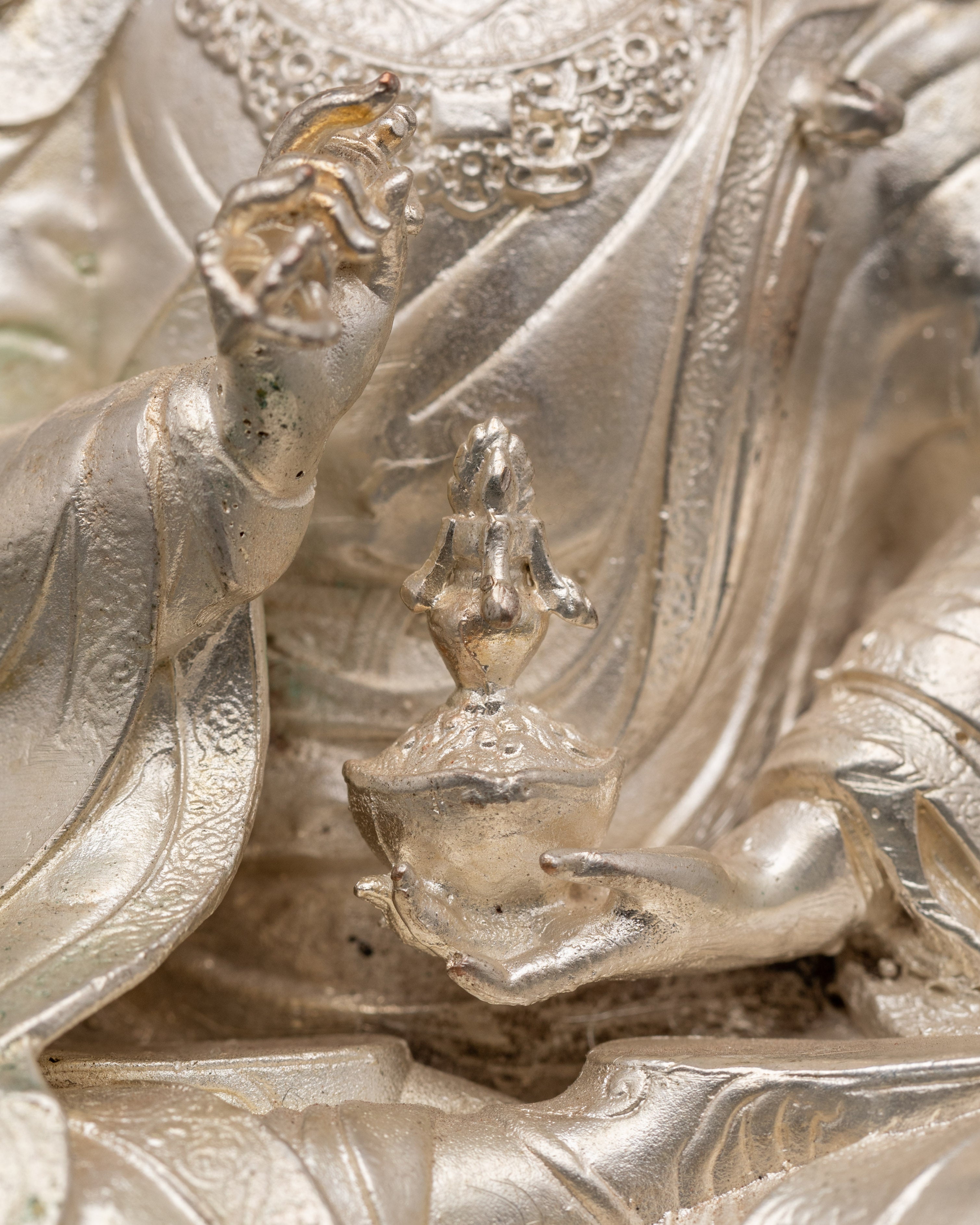 Handmade Guru Tsokye Dorje Statue | Peaceful Form of Guru Rinpoche