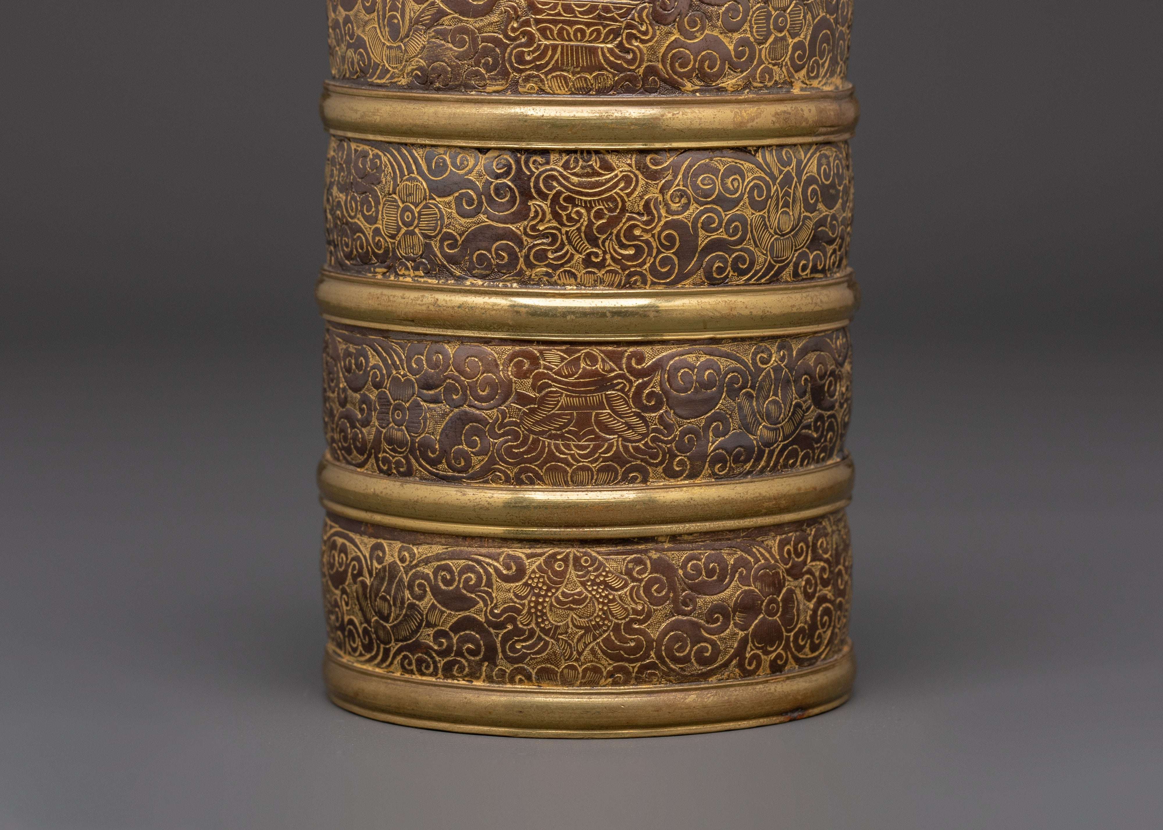 Tibetan Ritual Rice Pot | Symbol of Wealth and Prosperity