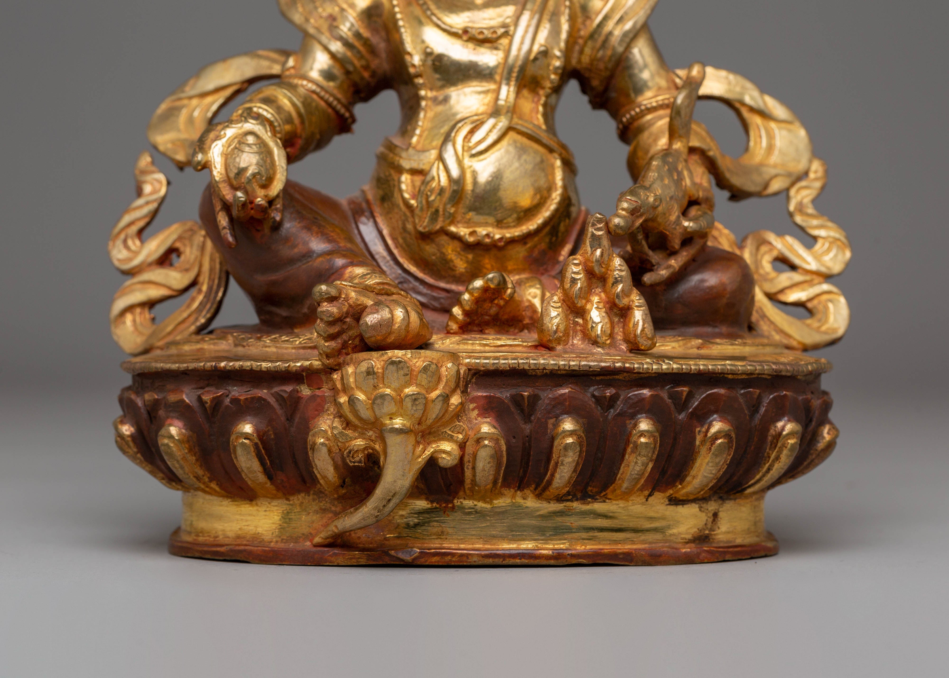 Handcrafted Copper Figurine of Dzambhala | Embodiment of Wealth