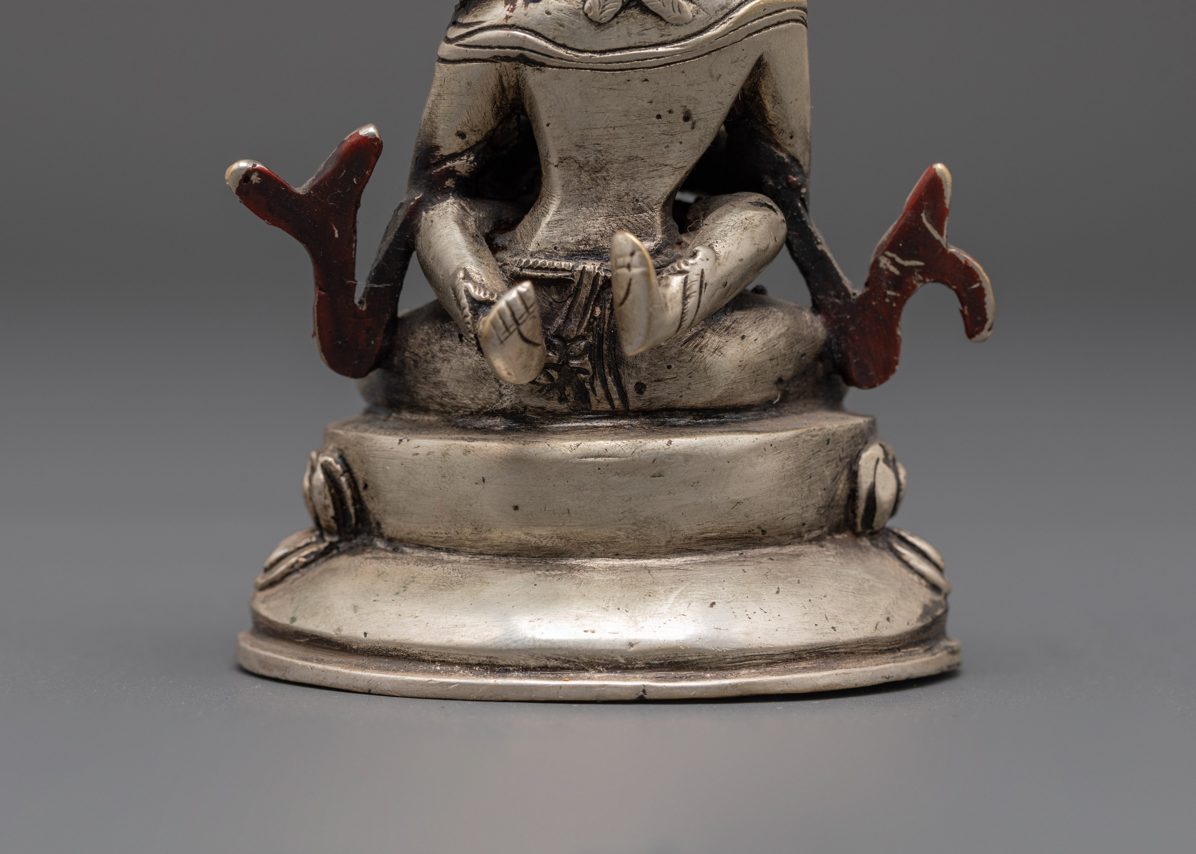 Silver Plated Vajradhara with Consort Statue | The Embodiment of Ultimate Union