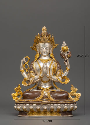 Chenrezig Sculpture | Embodiment of Compassion