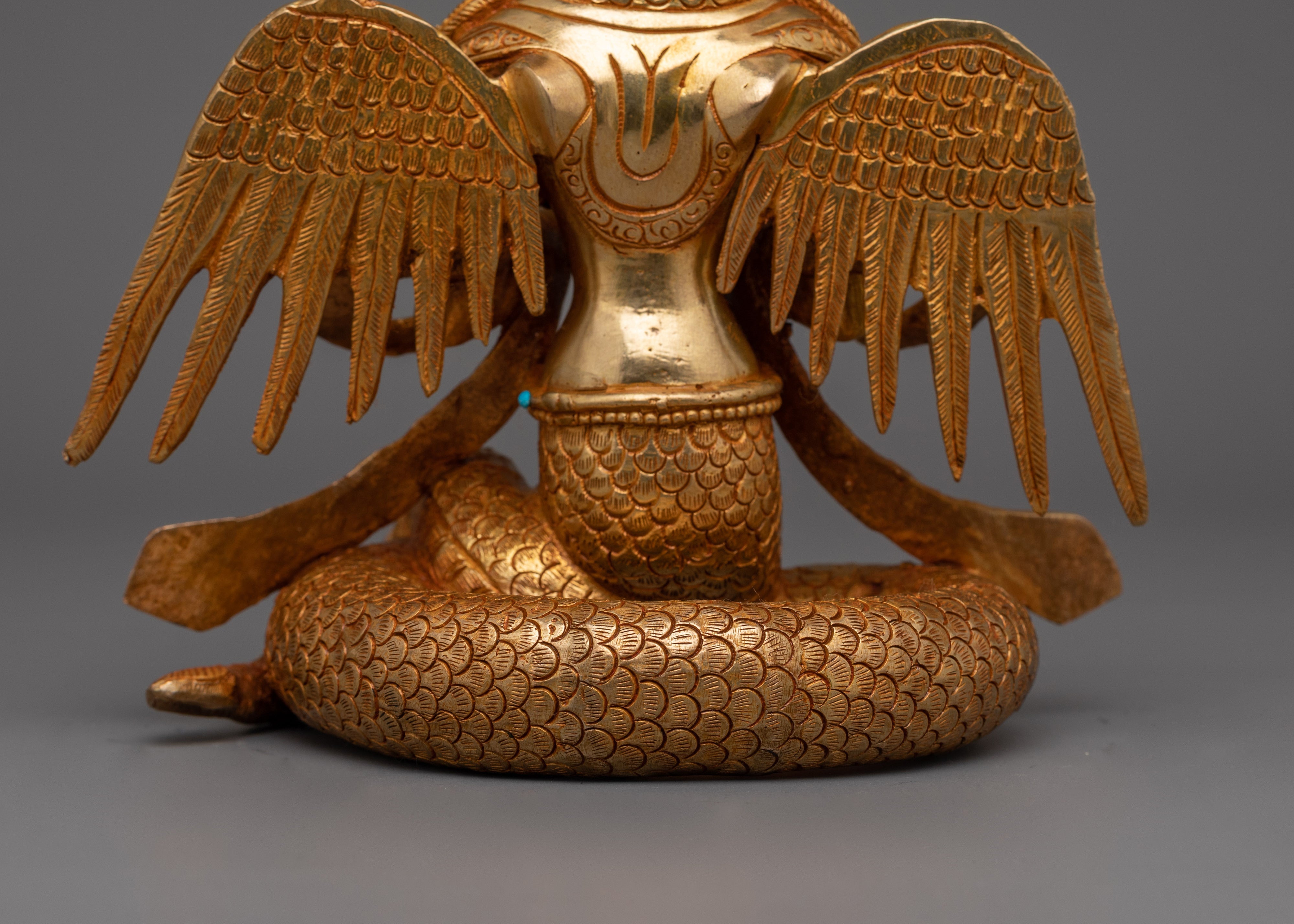 Handmade Statue of Nagkanya | A Sacred Guardian in Himalayan Art