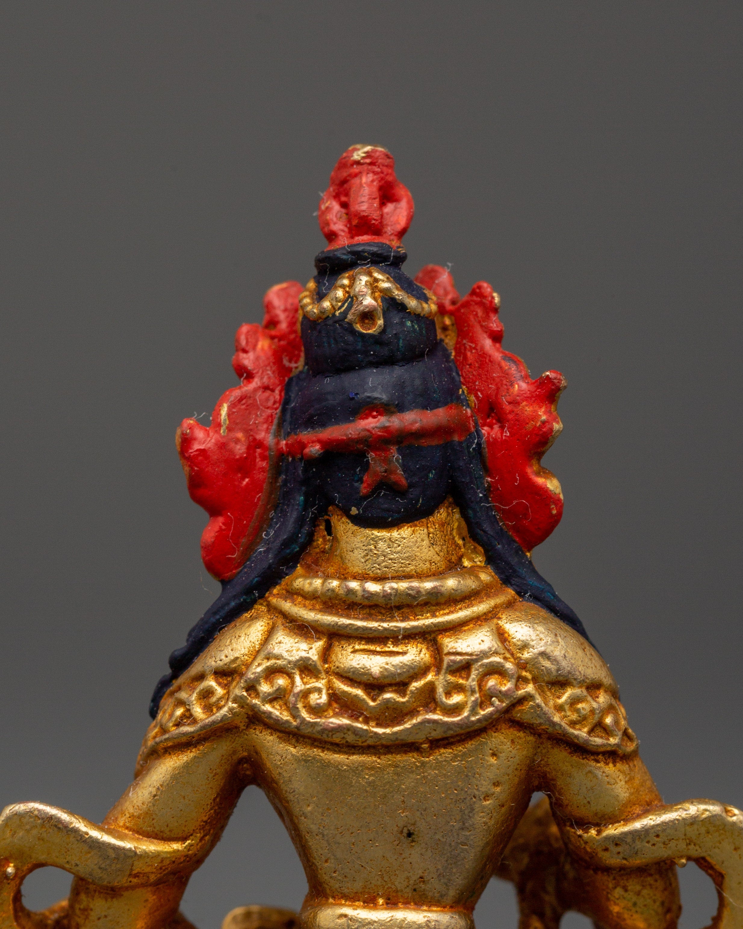 Gold Plated Doje Semba Sculpture | Tibetan Spiritual Art