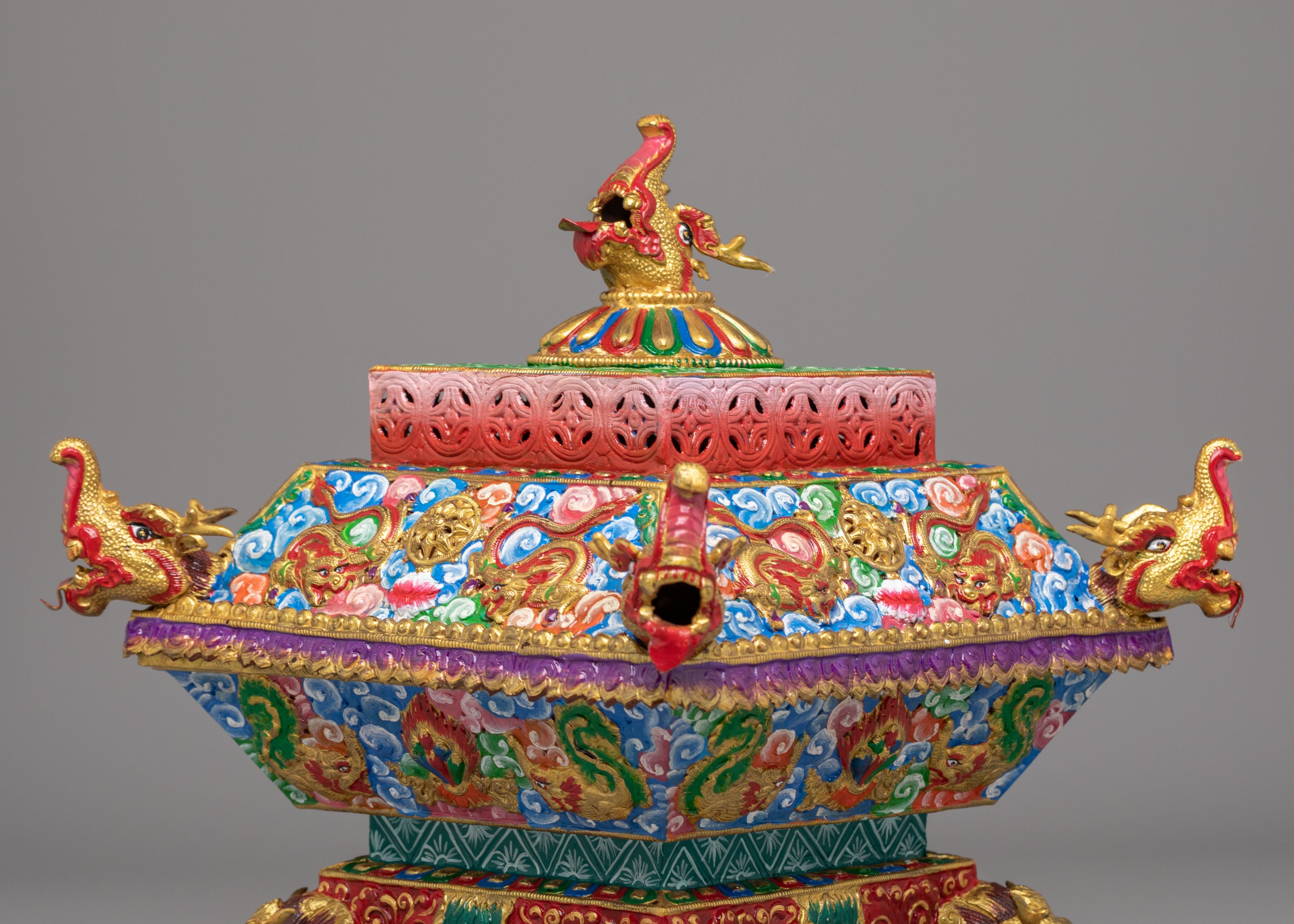 Spiritual Offering Incense Burner | Tibetan Ritual Burner