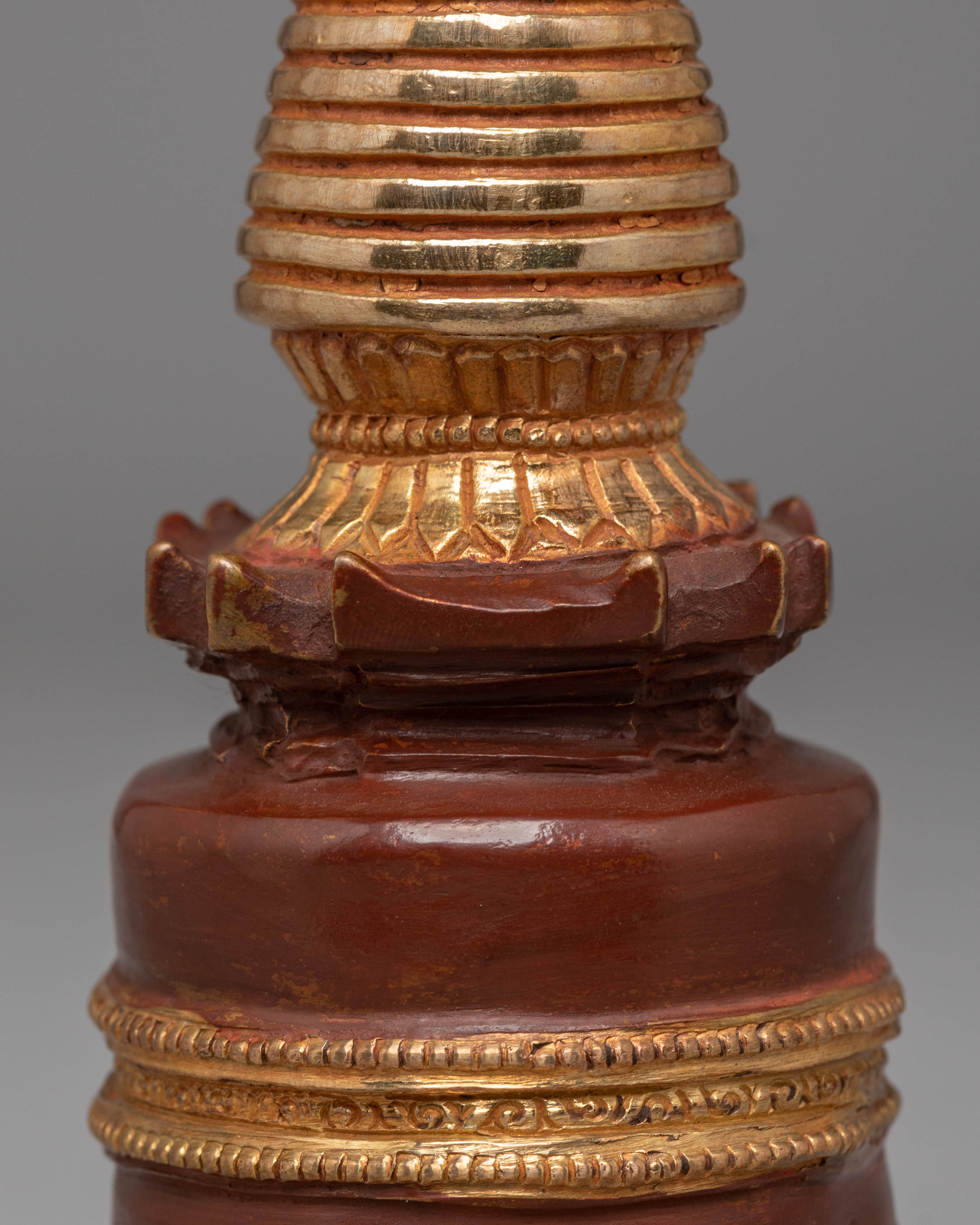 Gold Plated Stupa for Altar | Home Shrine Decor