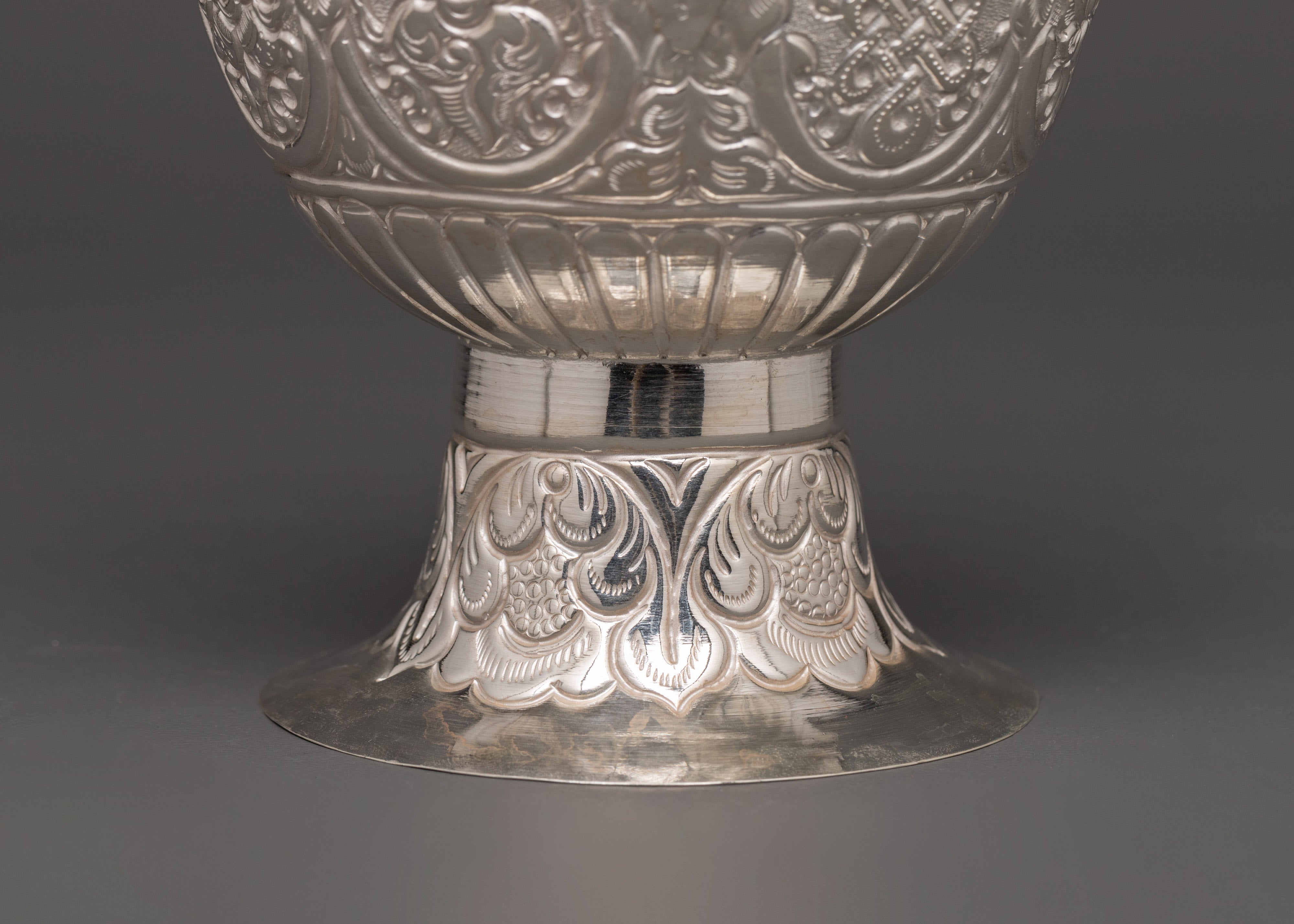 Karuwa Traditional Vessel | Water Offering Pure Silver Karuwa