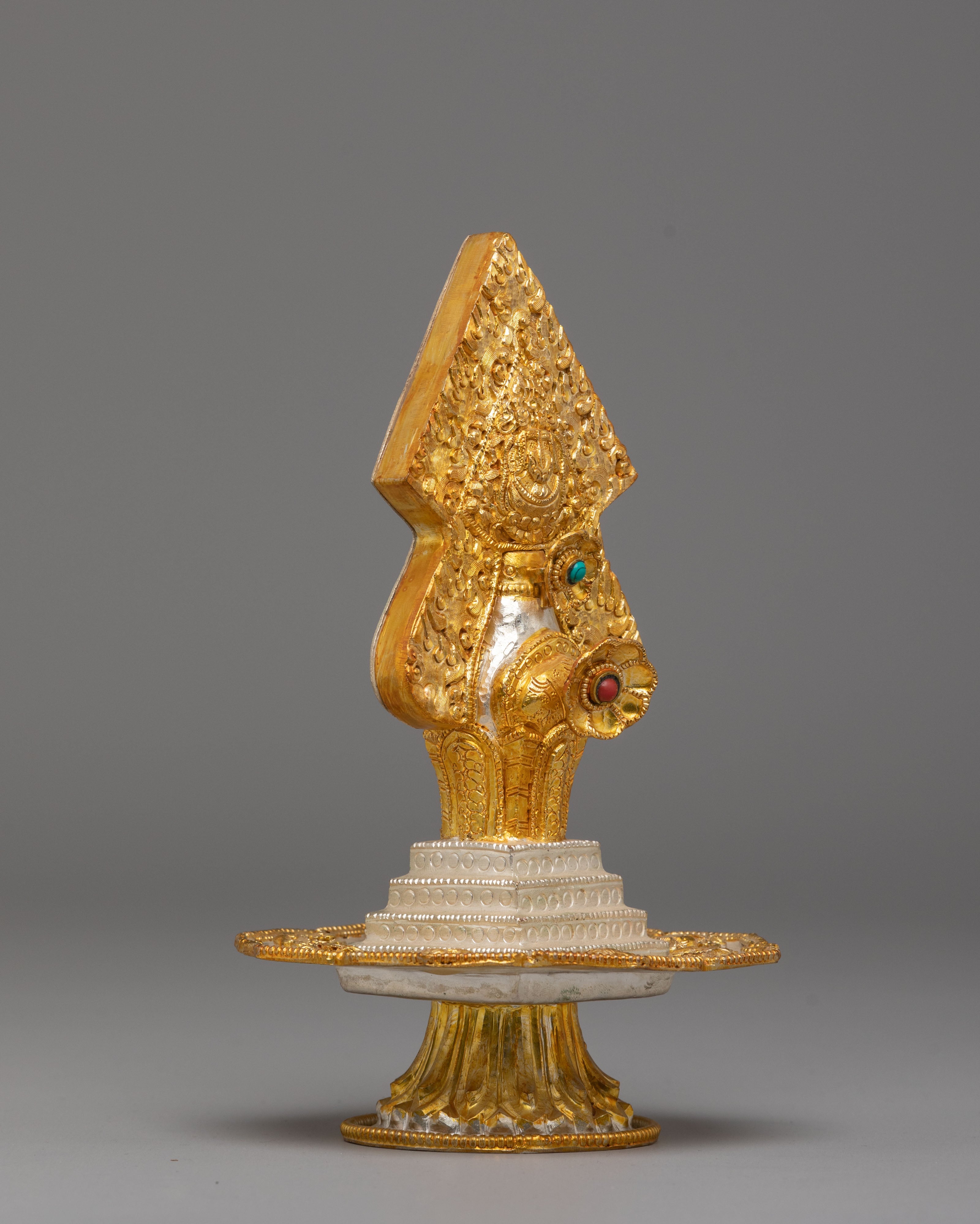 Electro Silver Plated Torma for Offering | Tibetan Buddhist Offering