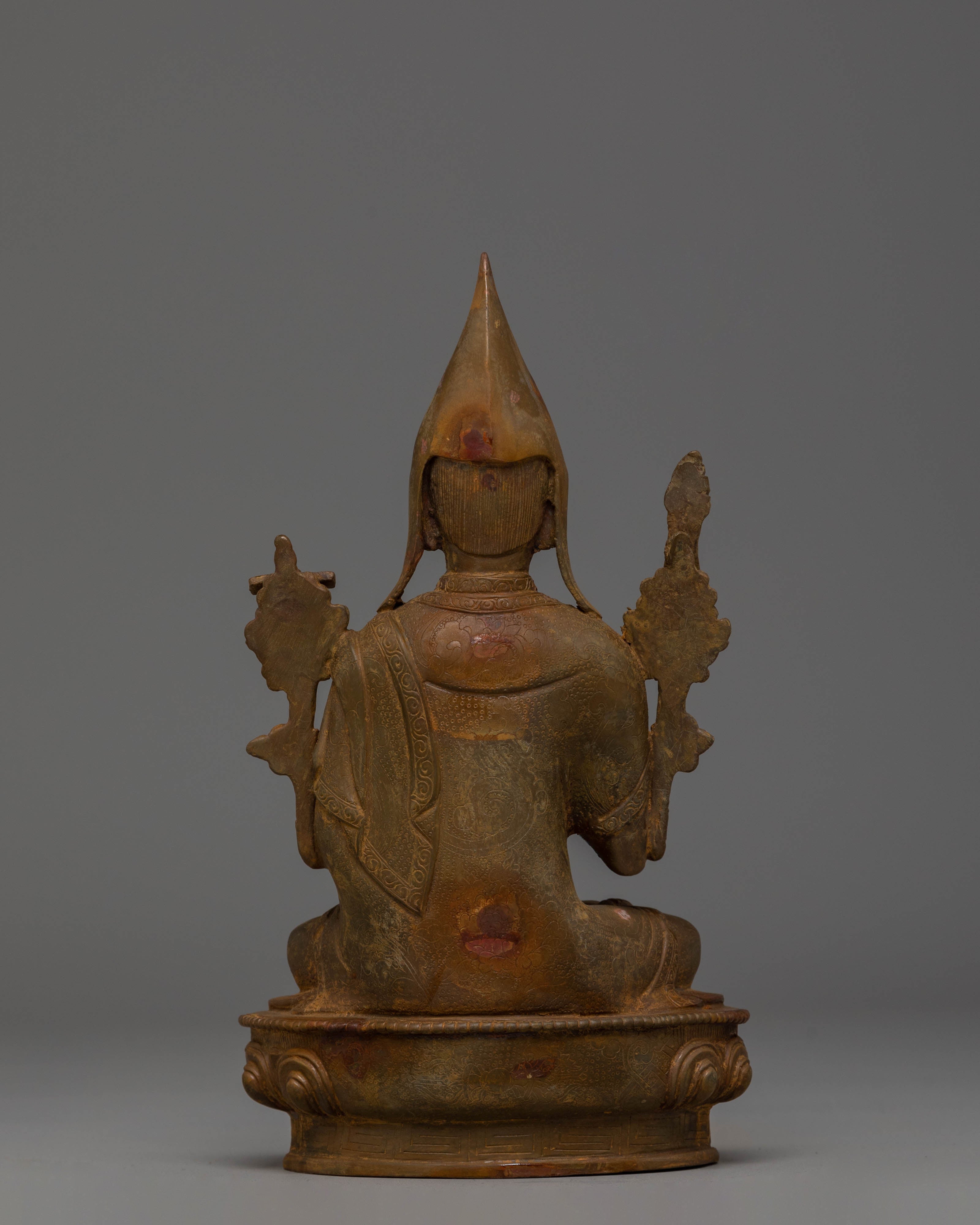 Sacred Tsongkhapa Je Statue Set | Tibetan Buddhist Figurines