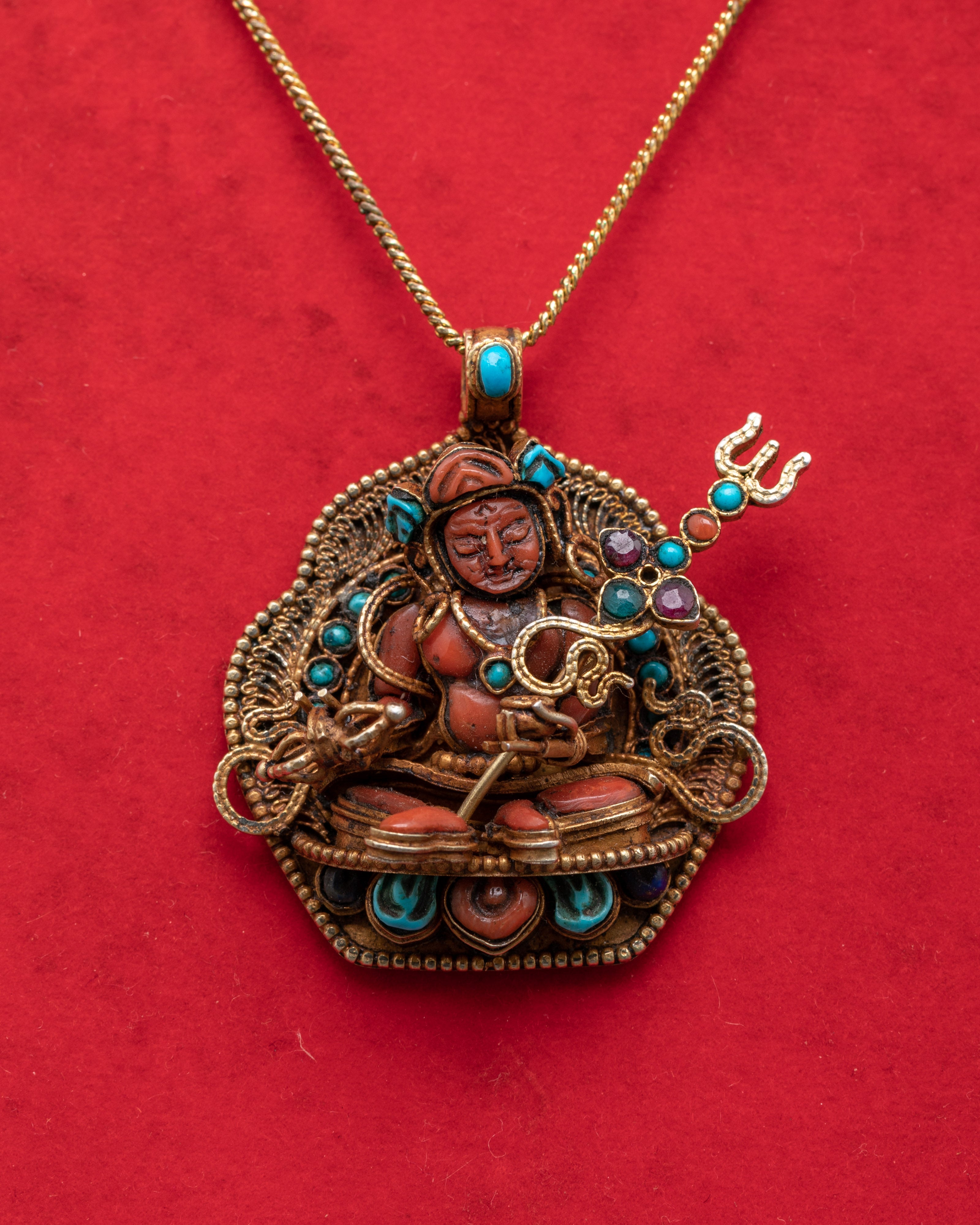 Spiritual Guru Rinpoche Amulet Locket | Padmasambhava Buddhist Protection Pendant