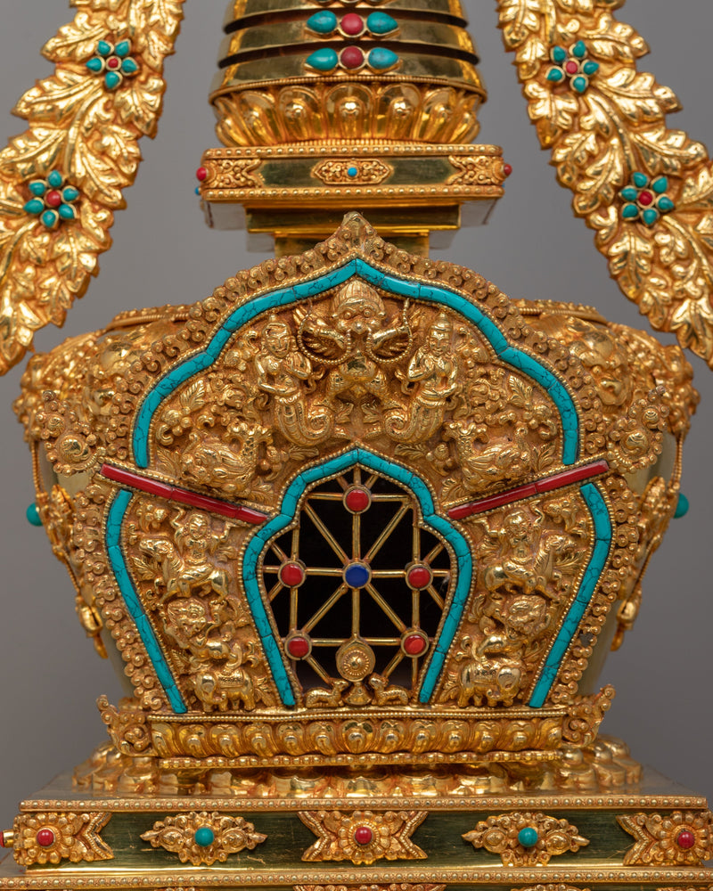 Tibetan Buddhist Enlightenment Stupa | Symbol of Enlightenment and Spiritual Devotion