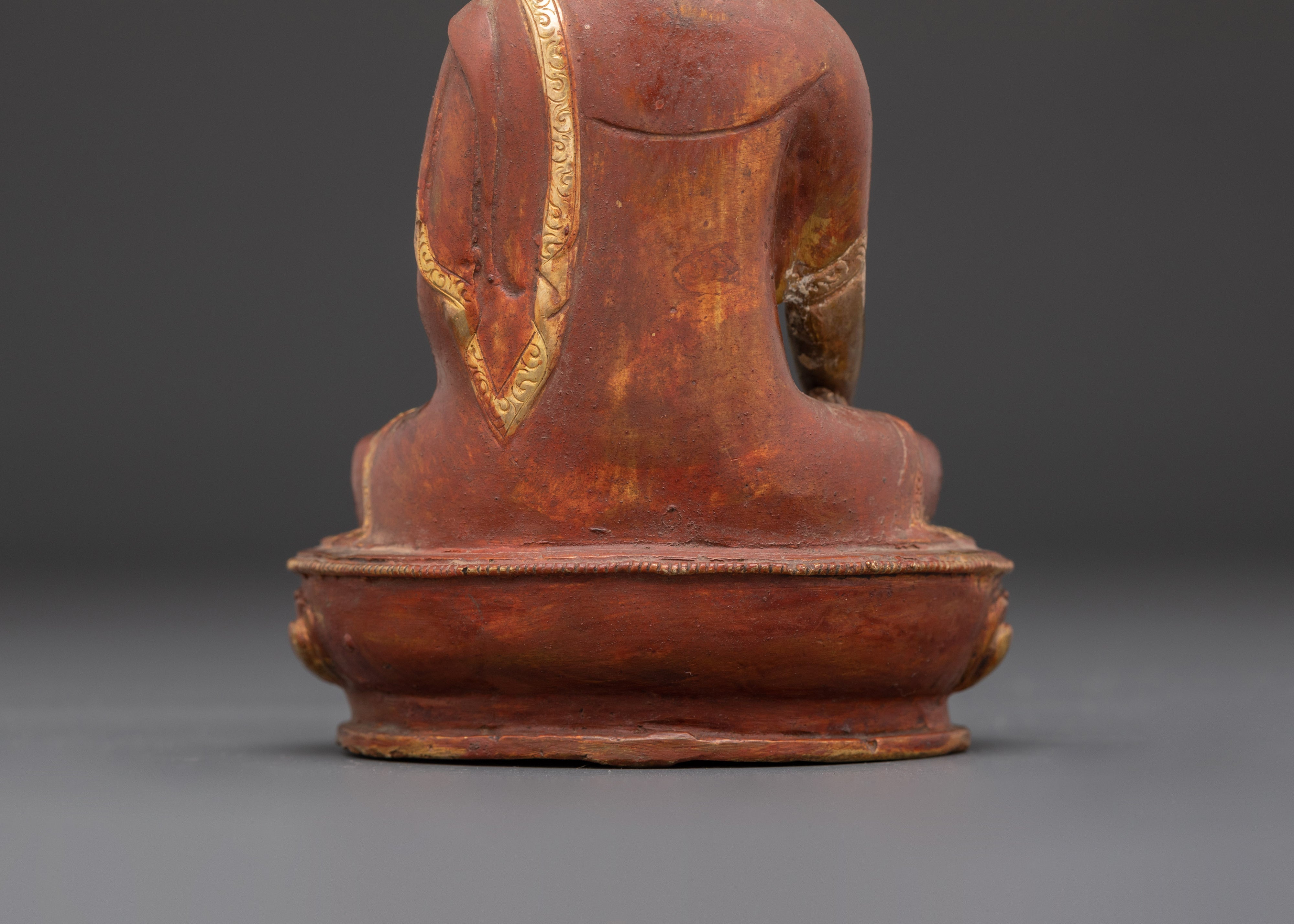 Tibetan Ratnasambhava Sculpture | Copper, Gold Plated Buddhist Icon