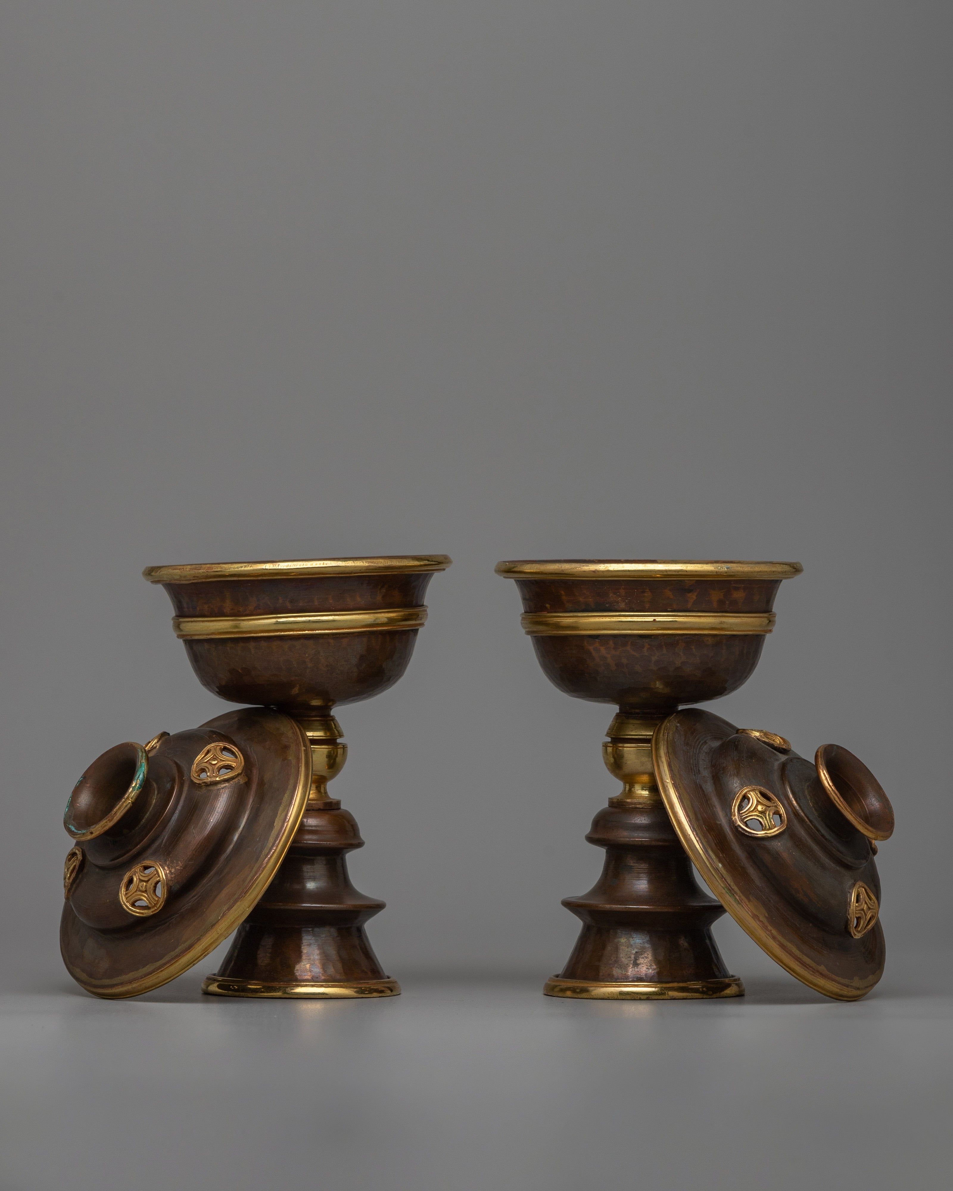Tibetan Oil Lamp Set | Invoke Peace and Blessings with Tibetan Oil Lamp Set