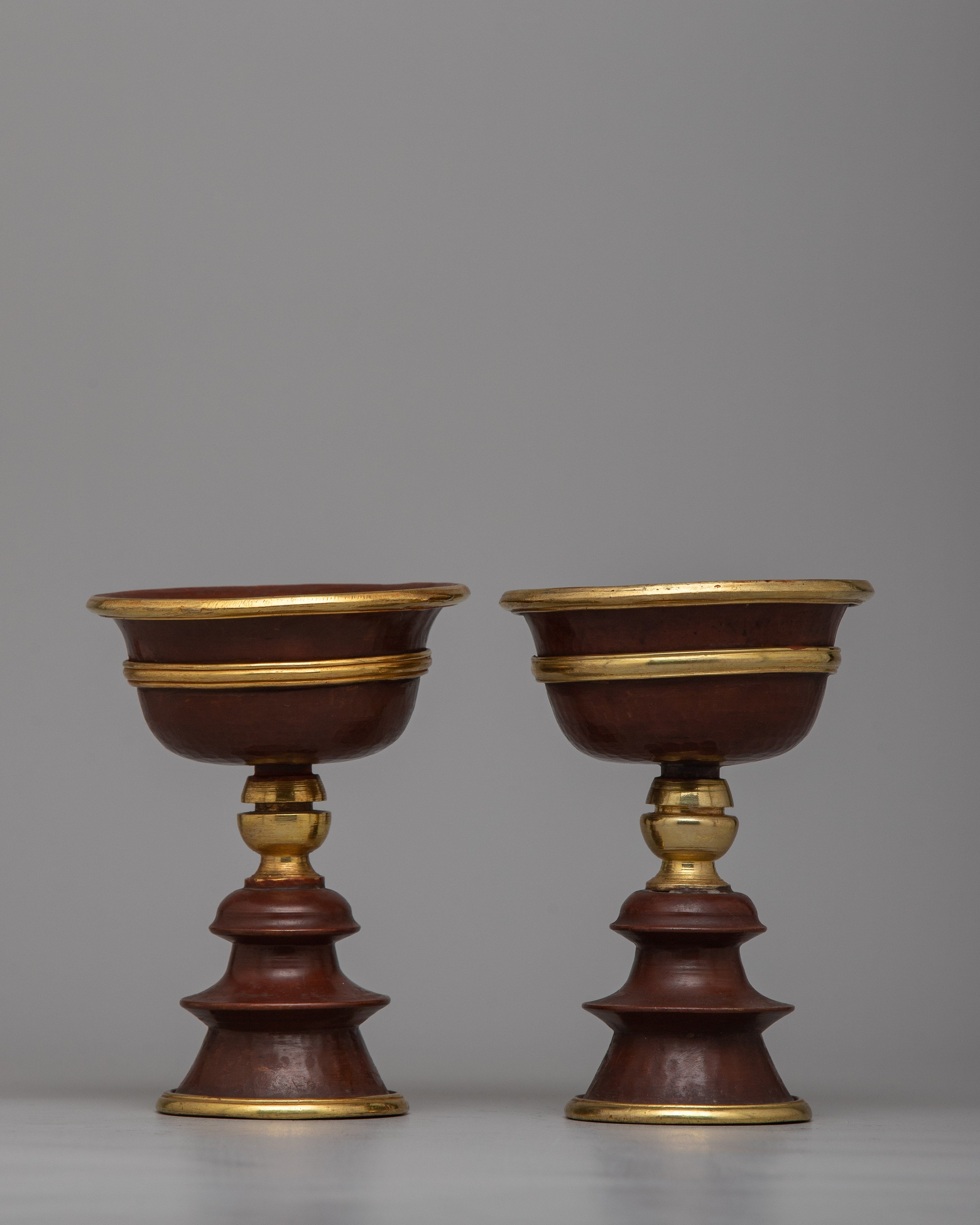 Tibetan Oil Lamps Set | Awaken Spiritual Radiance with Tibetan Ghee Lamp